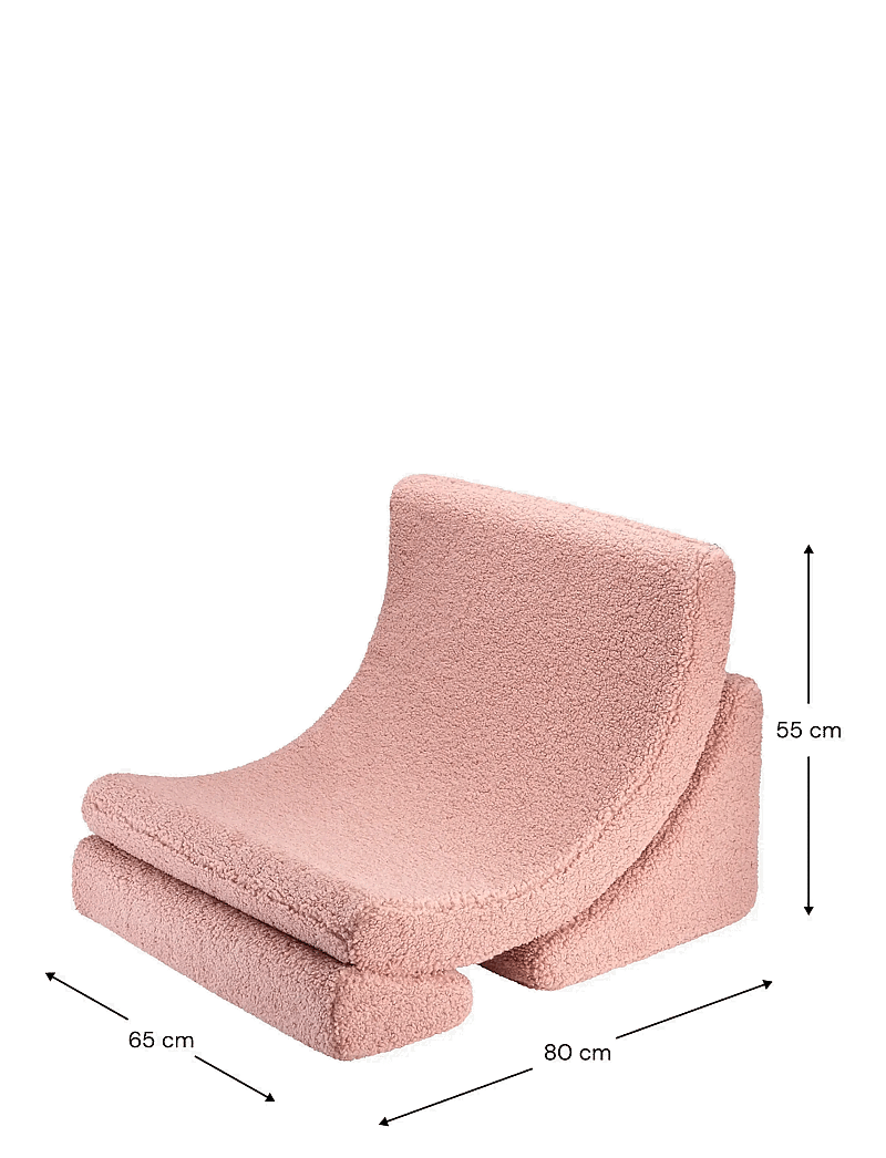 Wigiwama - Moon Chair teddy - guava pink - 2
