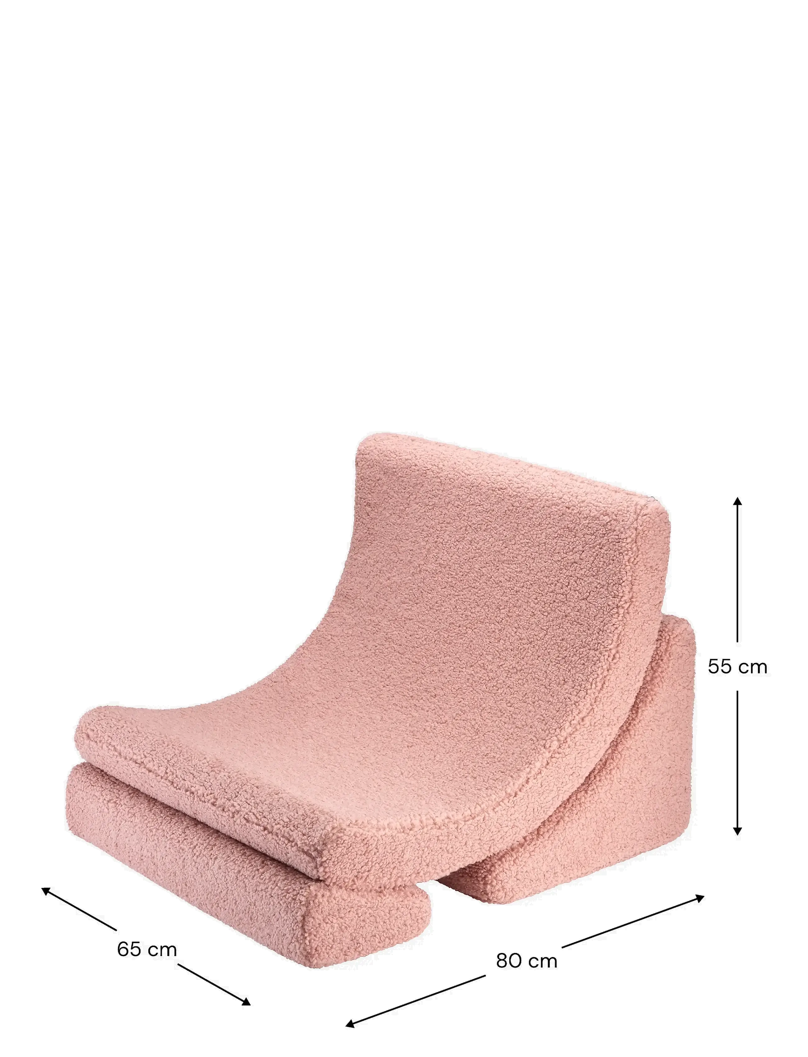 Wigiwama - Moon Chair teddy - sittpuffar & fåtöljer - guava pink - 2