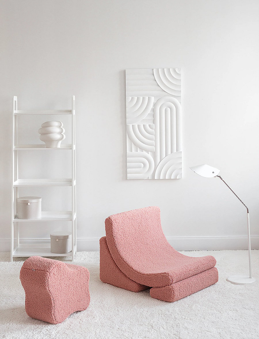 Wigiwama - Moon Chair teddy - pufai ir foteliai - guava pink - 0