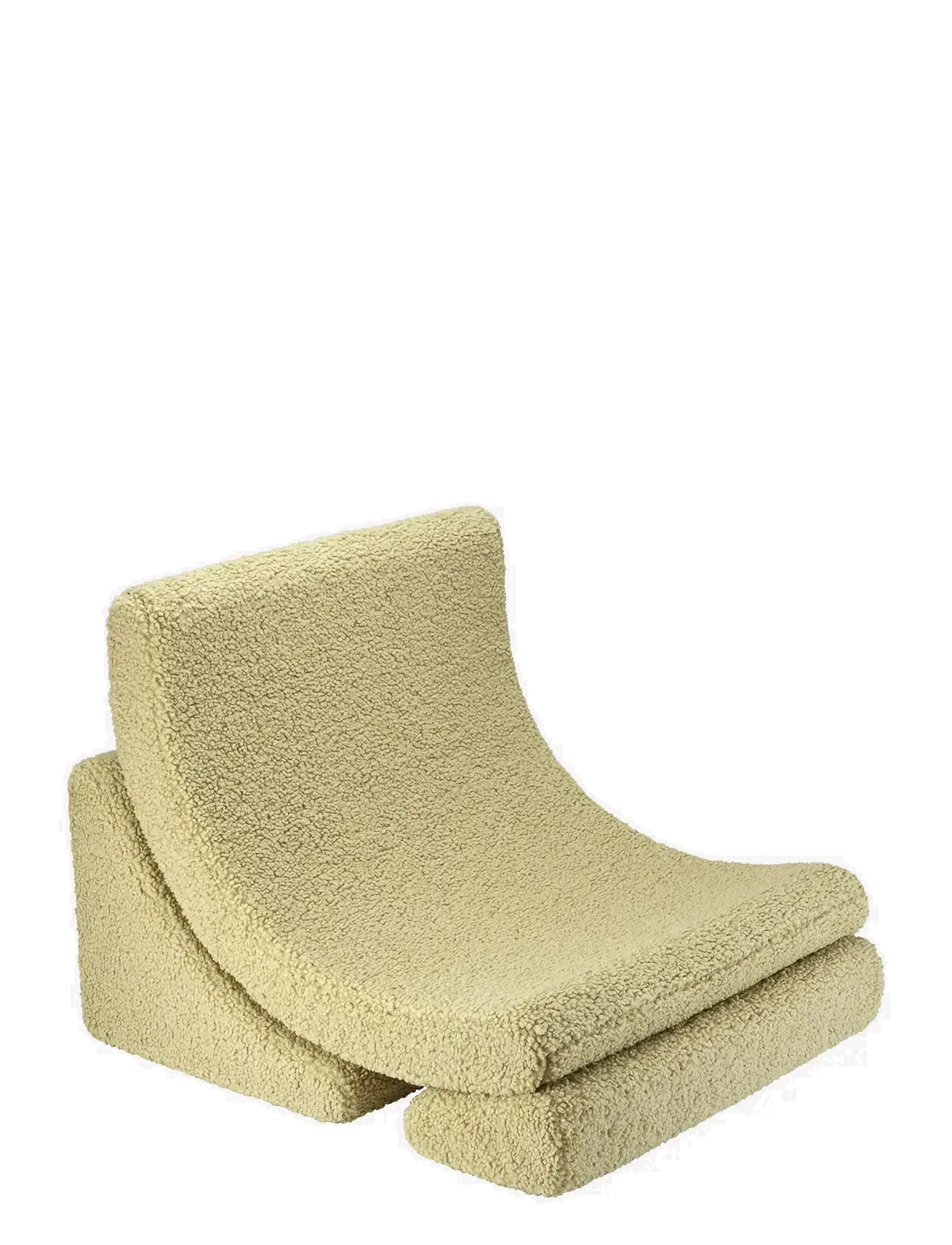 Wigiwama Moon Chair Teddy, Stol & Stools, Grøn, Str: 80X 65X 55CM