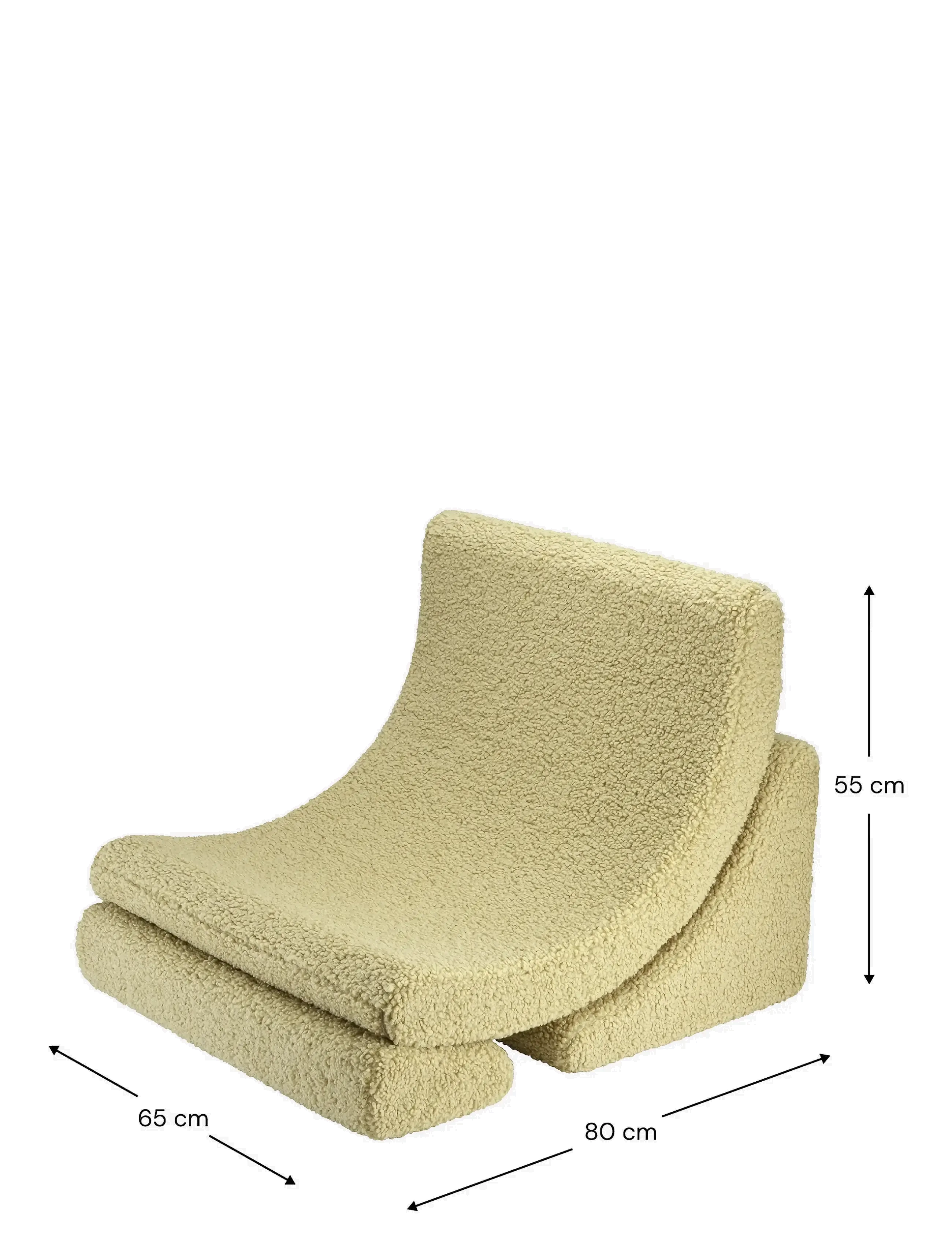 Wigiwama - Moon Chair teddy - sittpuffar & fåtöljer - matcha - 2