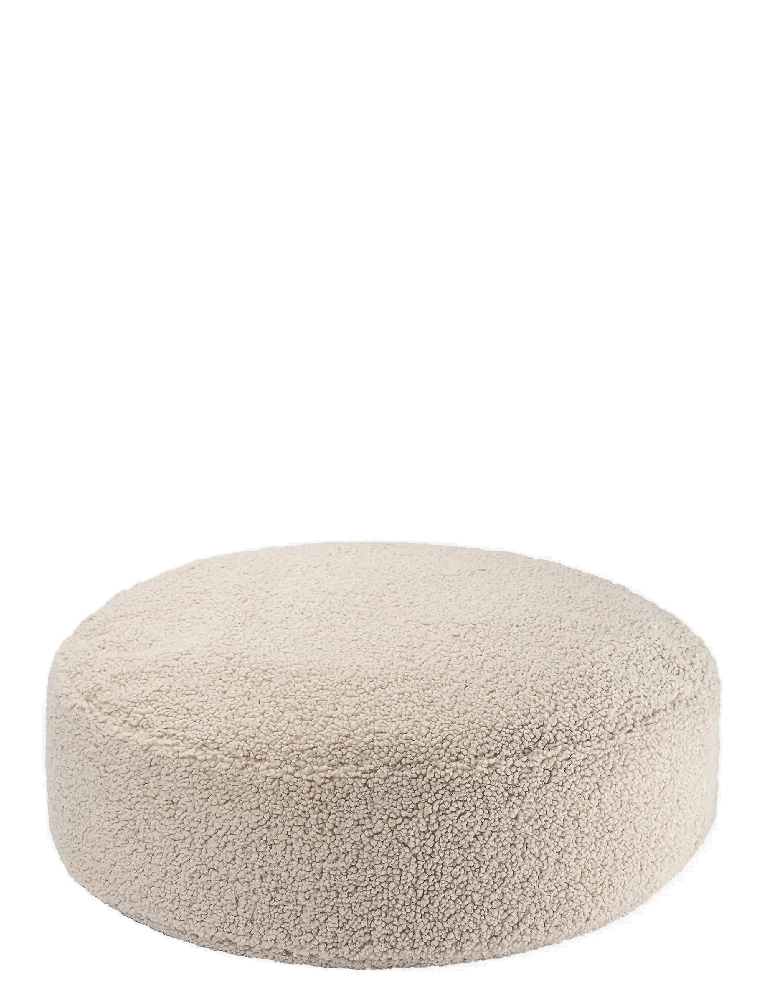 Wigiwama Ottoman Teddy, Puffer, Beige, Str: 65X 65X 20CM
