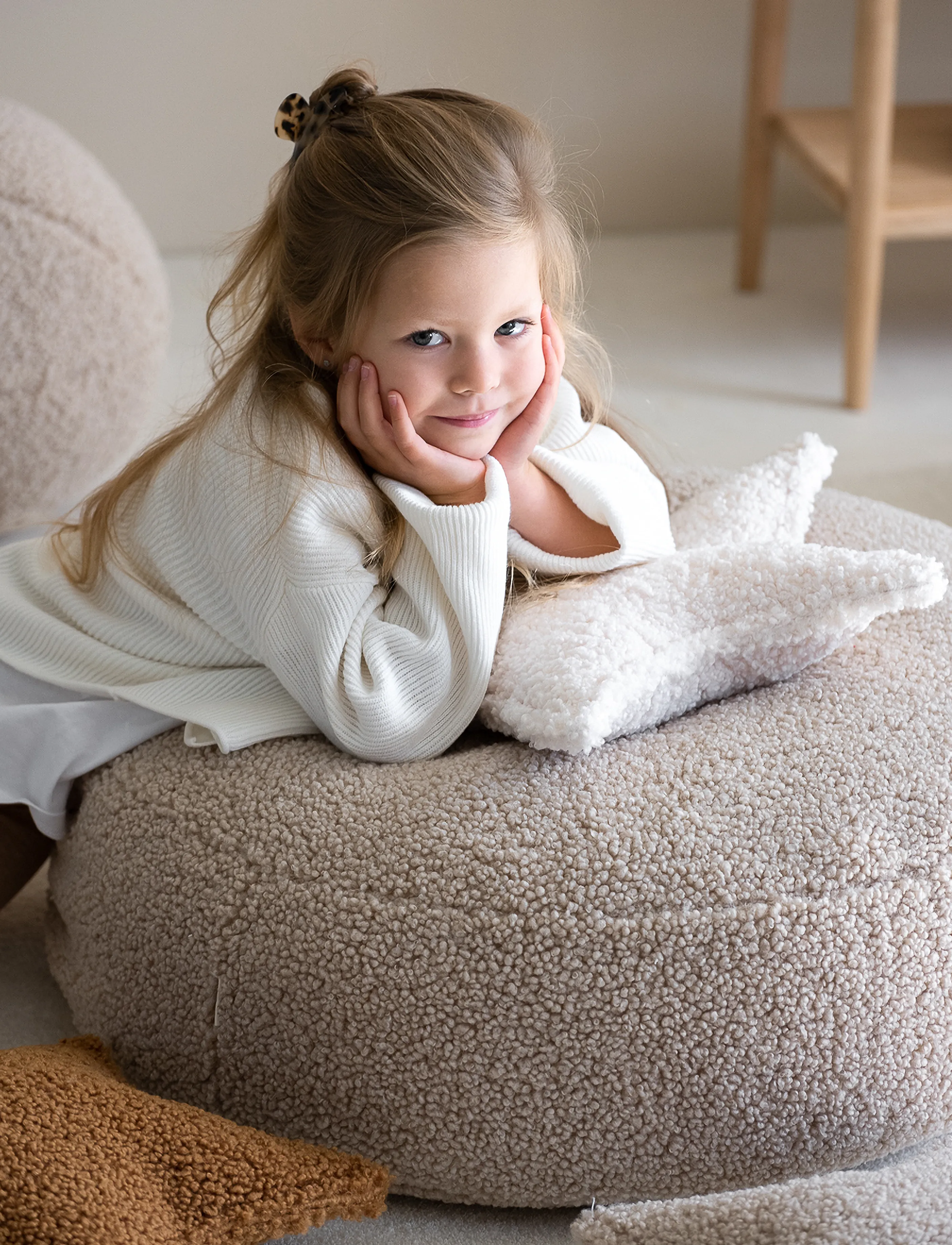 Wigiwama - Ottoman teddy - pouffes & armchairs - biscuit - 4