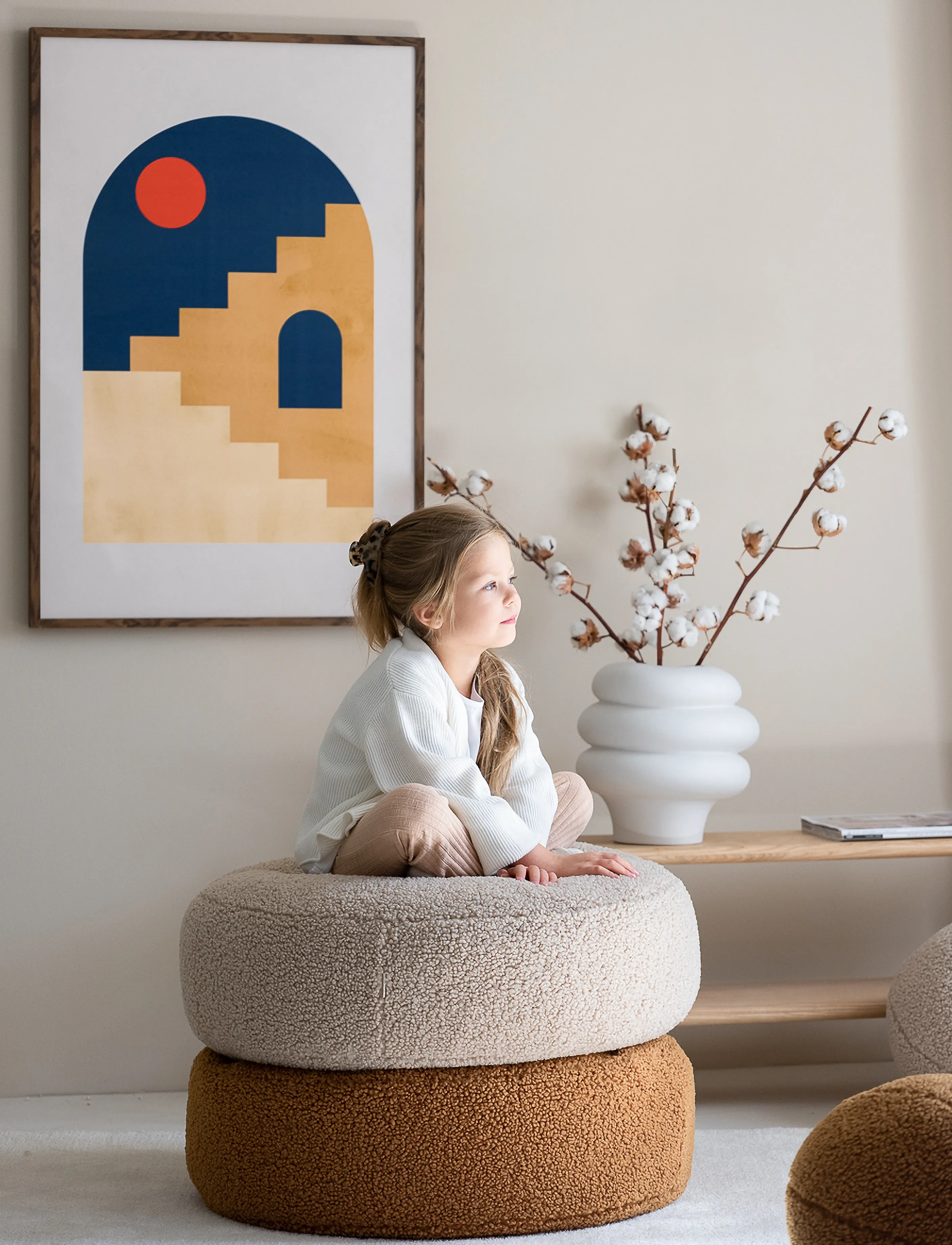 Wigiwama - Ottoman teddy - pouffes & armchairs - biscuit - 5