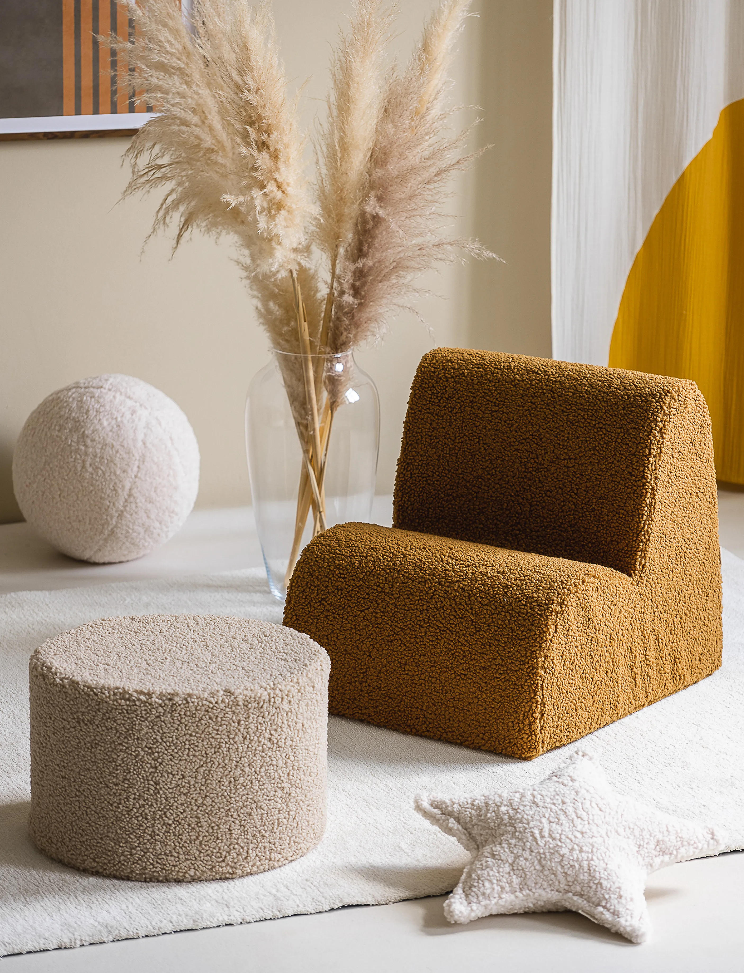 Wigiwama - Pouffe teddy - poufs & lehnstühle - biscuit - 4