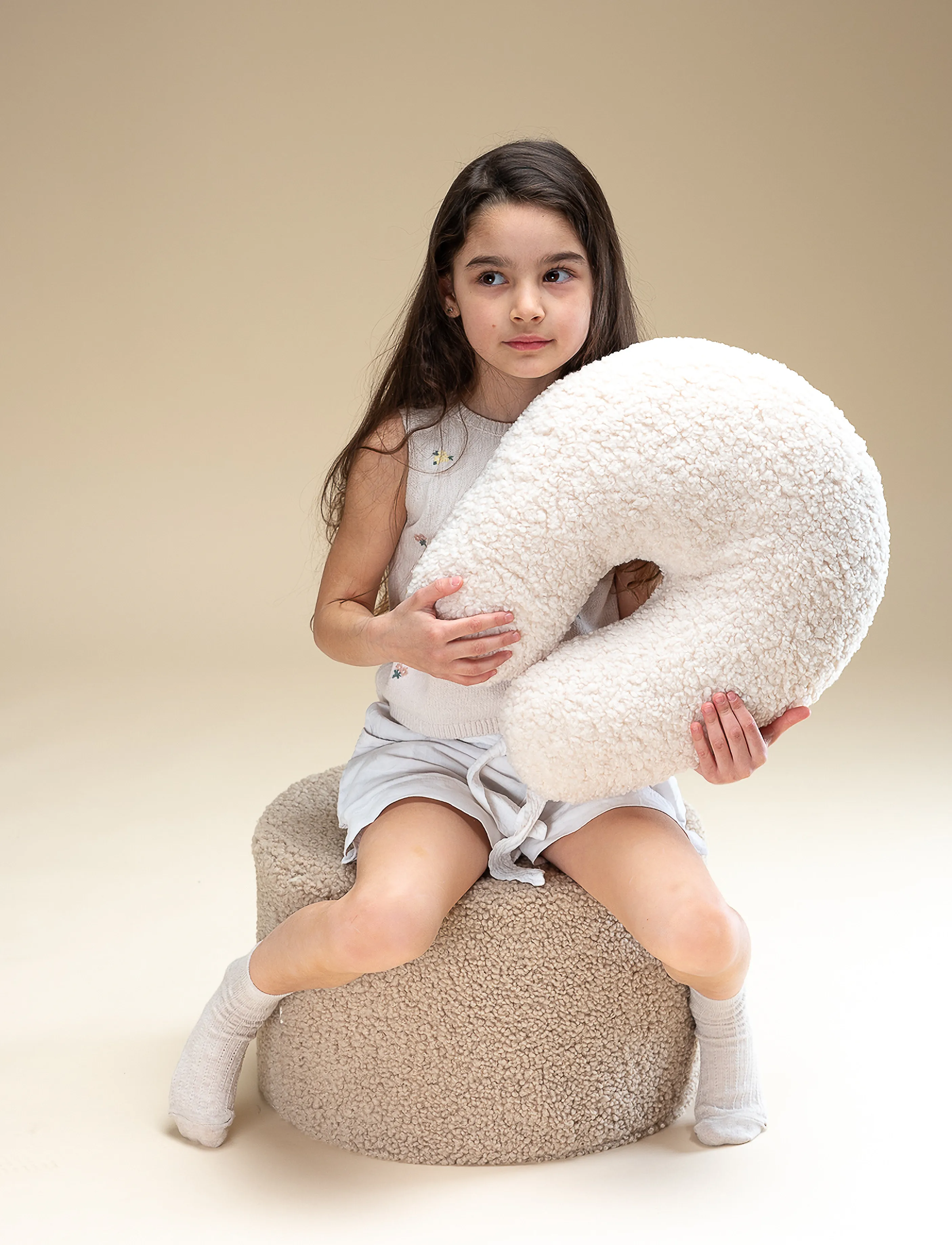 Wigiwama - Pouffe teddy - poufs & lehnstühle - biscuit - 5