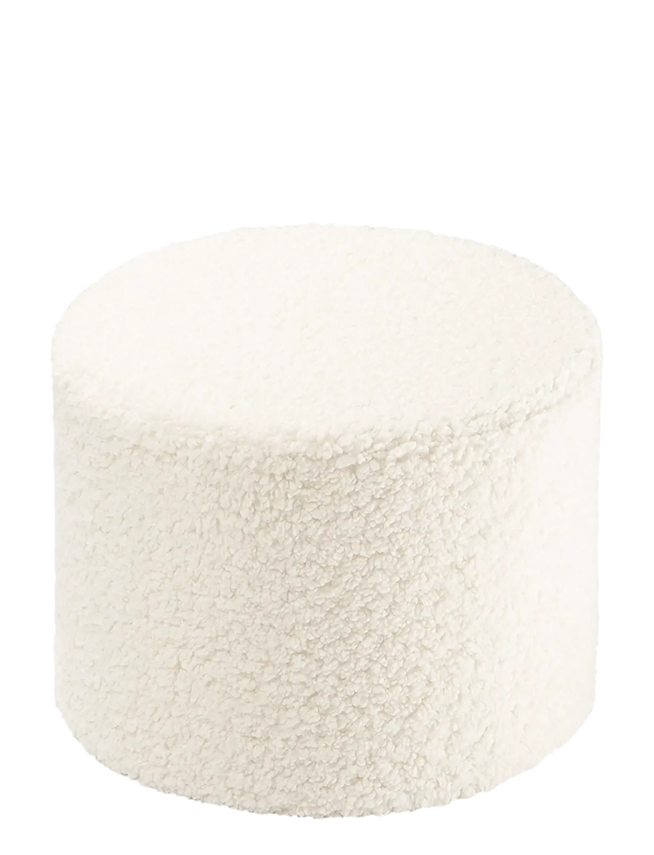 Wigiwama Pouffe Teddy, Puffer, Creme, Str: 39.5X 39.5X 25CM