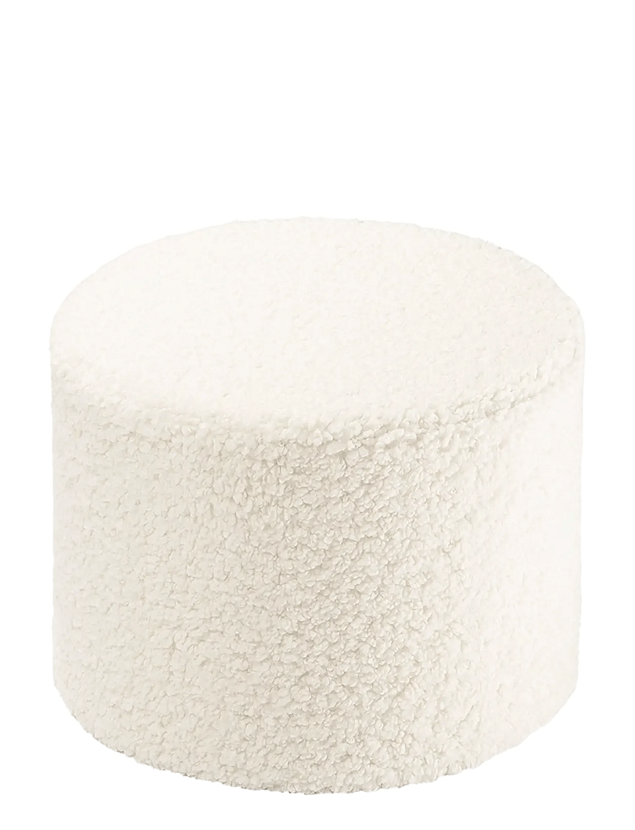 Wigiwama - Pouffe teddy - puhvetid ja tugitoolid - cream white - 1