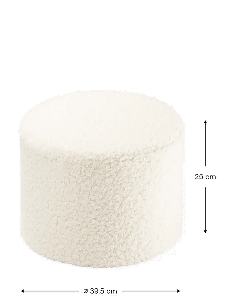 Wigiwama - Pouffe teddy - poufs - cream white - 2