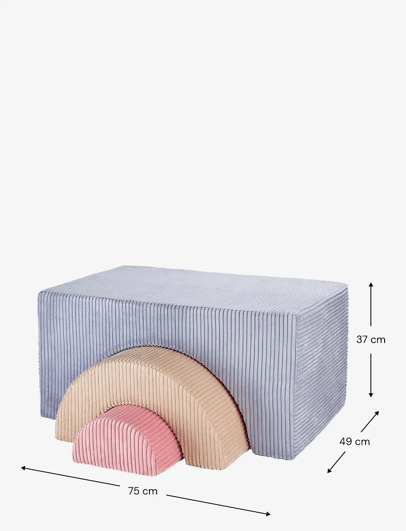 Wigiwama - Rainbow Playset corduroy - blueberry blue - 2