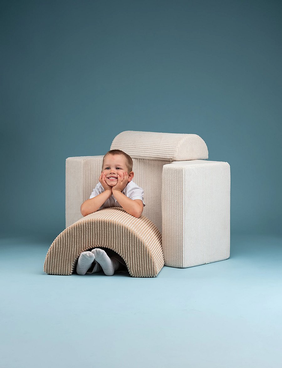 Wigiwama - Rainbow Playset corduroy - möbel für die motorik - marshmallow - 0