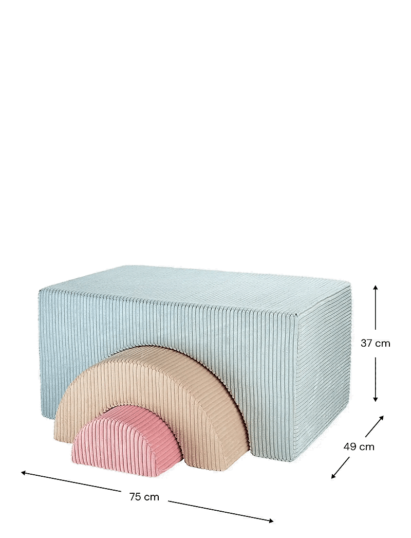 Wigiwama - Rainbow Playset corduroy - liikumisoskuste mööbel - peppermint green - 2