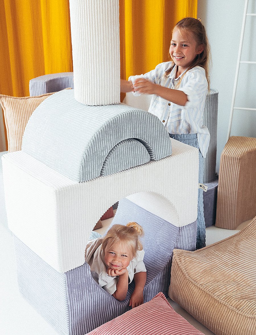 Wigiwama - Rainbow Playset corduroy - möbel für die motorik - peppermint green - 0