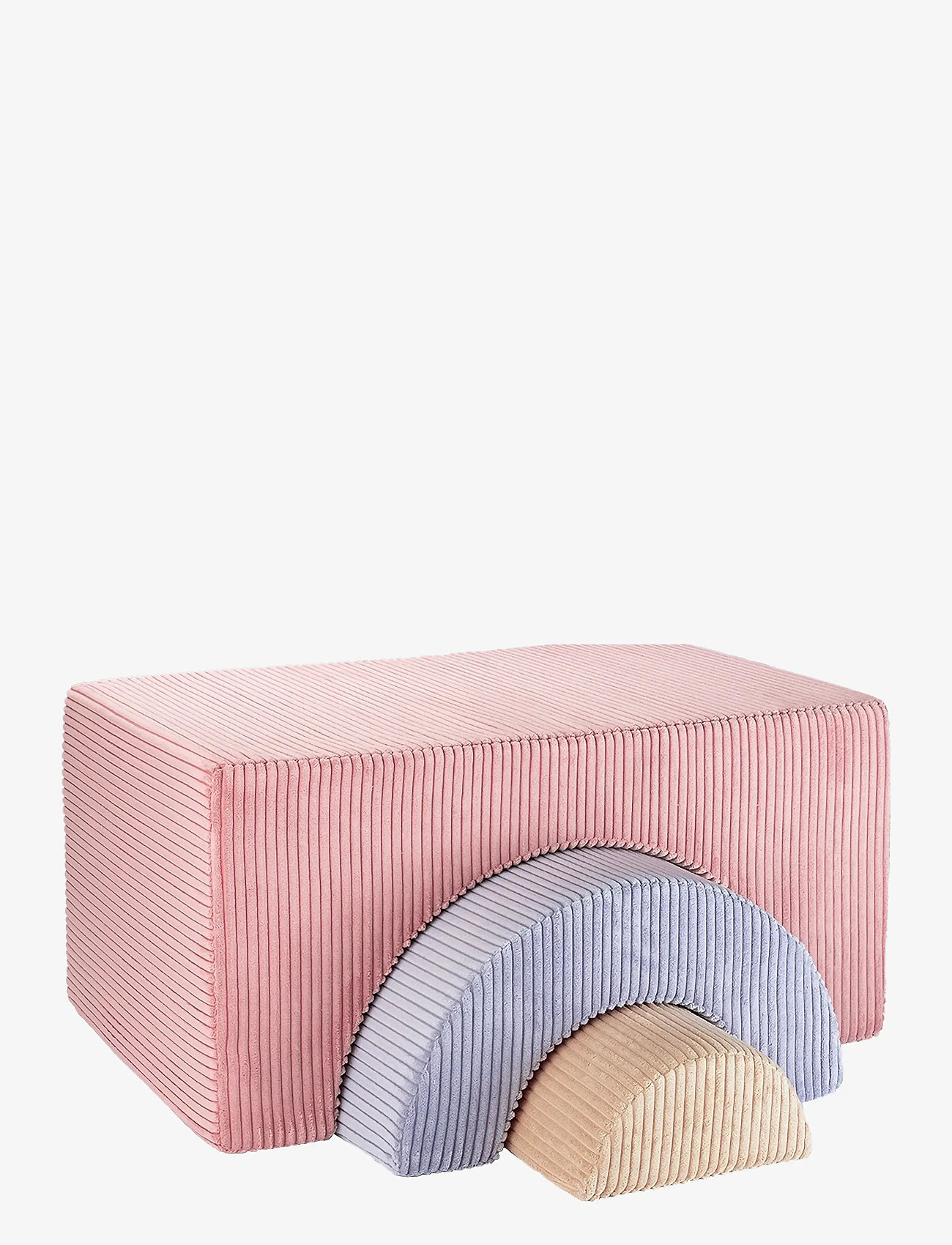 Wigiwama - Rainbow Playset corduroy - motoriske møbler - pink mousse - 1