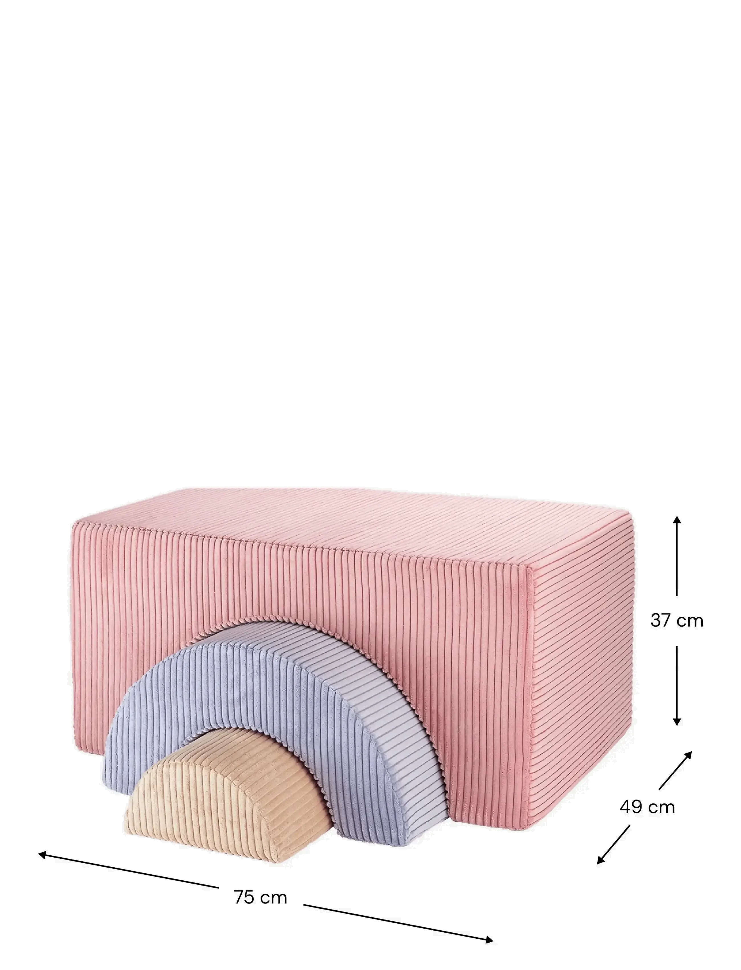 Wigiwama - Rainbow Playset corduroy - motorisko prasmju mēbeles - pink mousse - 2