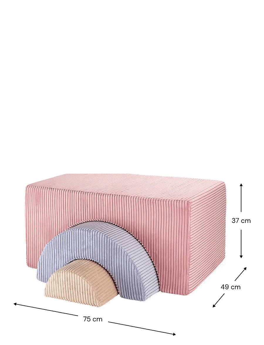 Wigiwama - Rainbow Playset corduroy - möbel für die motorik - pink mousse - 2