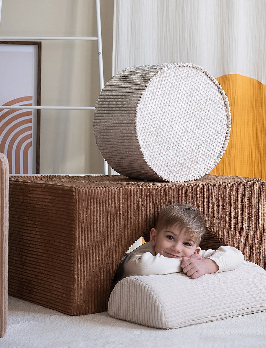 Wigiwama - Rainbow Playset corduroy - möbel für die motorik - toffee - 0