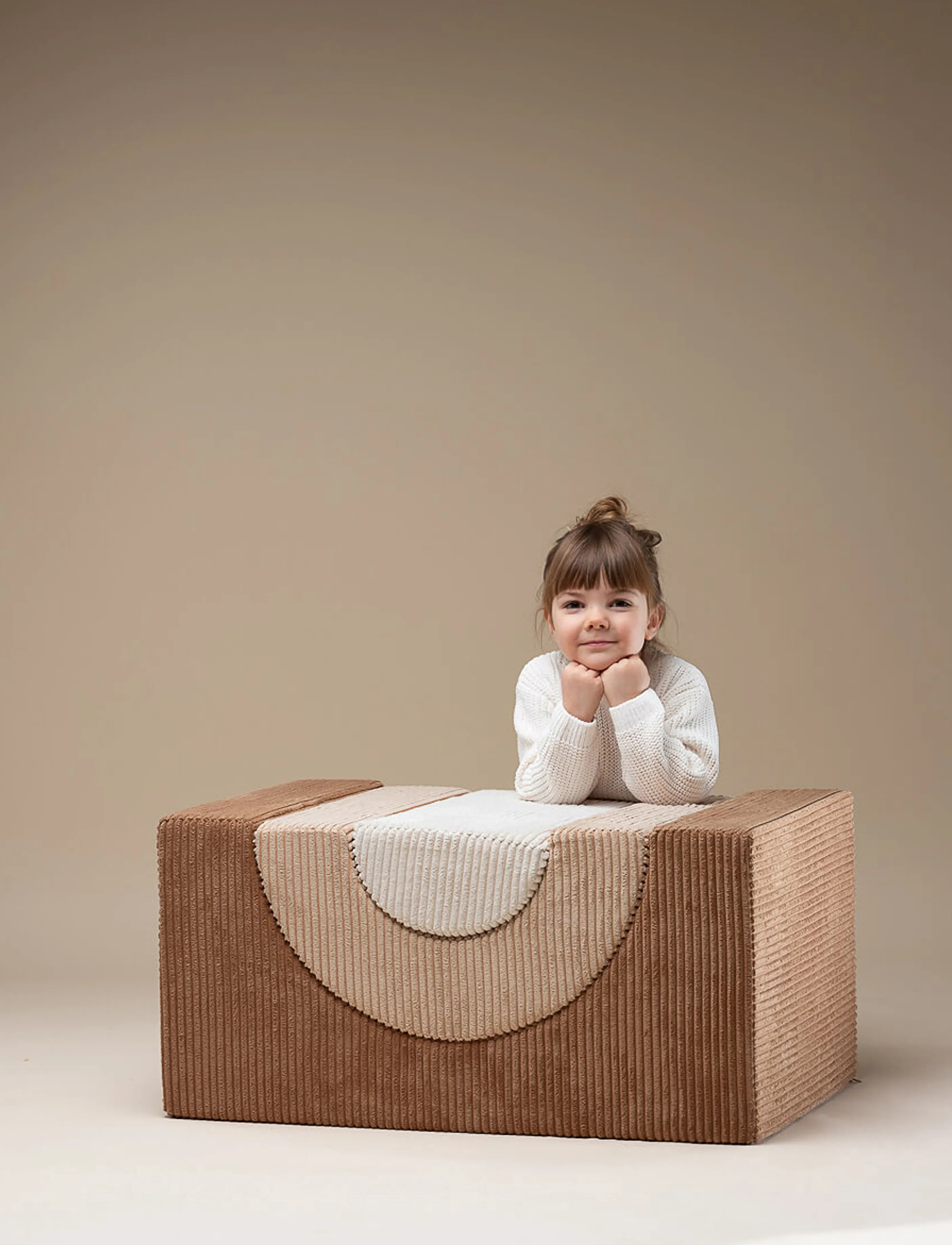 Wigiwama - Rainbow Playset corduroy - motor skills furniture - toffee - 3