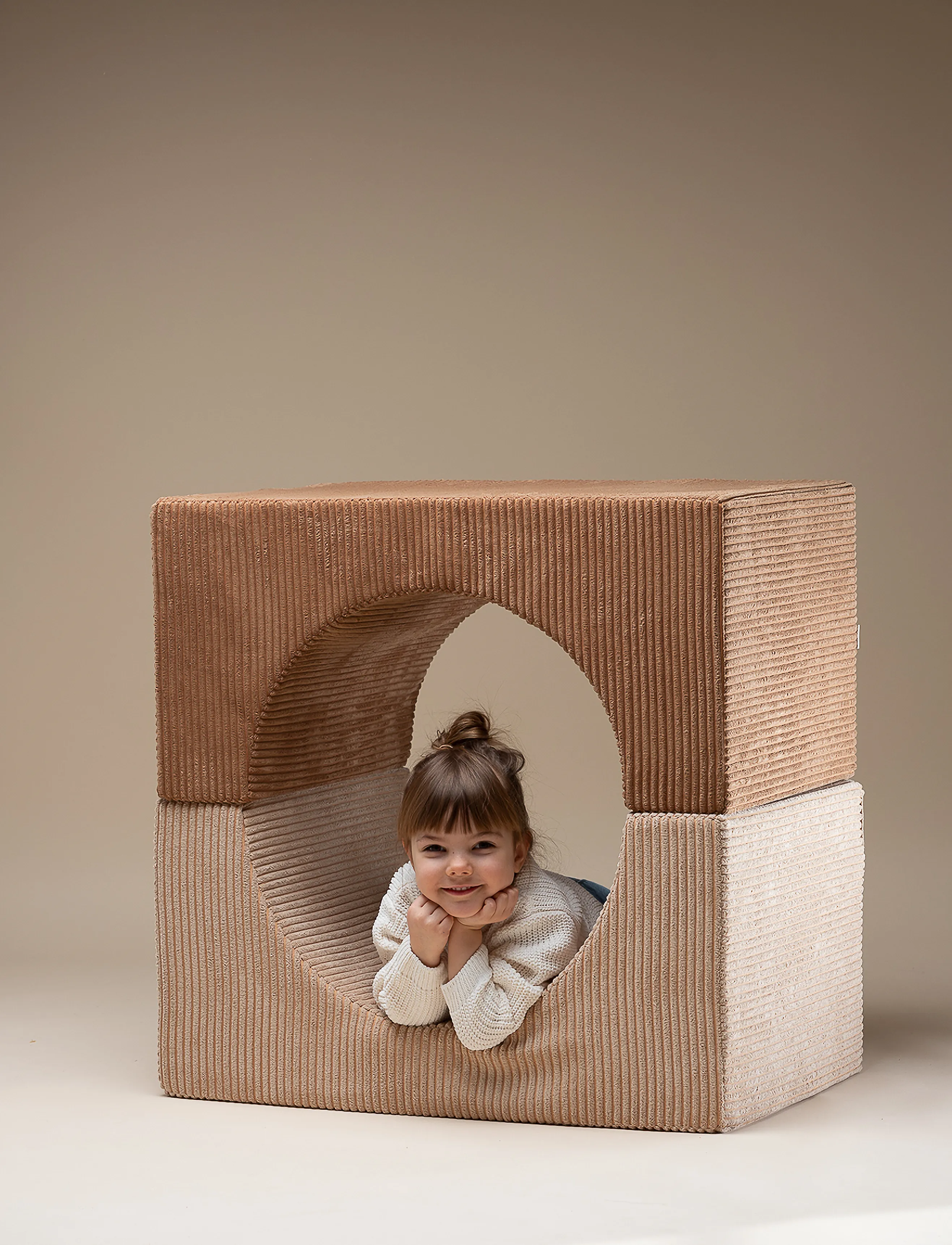 Wigiwama - Rainbow Playset corduroy - motor skills furniture - toffee - 5