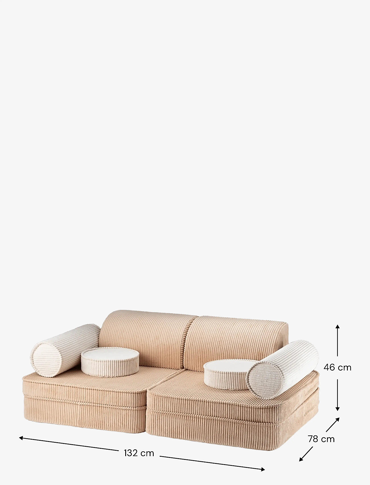 Wigiwama - Settee corduroy - möbel - brown sugar - 4