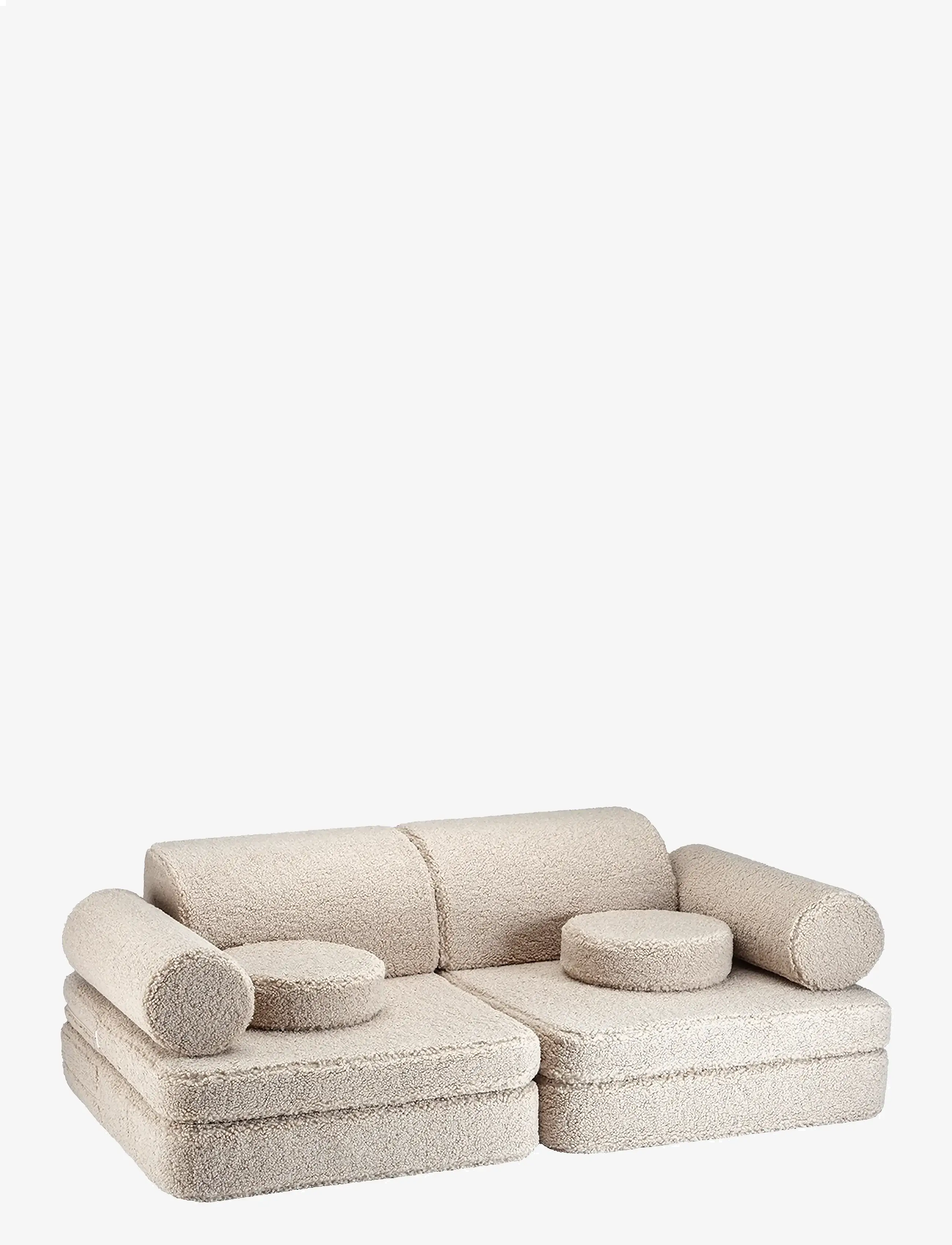 Wigiwama Settee Teddy, Sofas, Beige, Str: 136X 78X 46CM