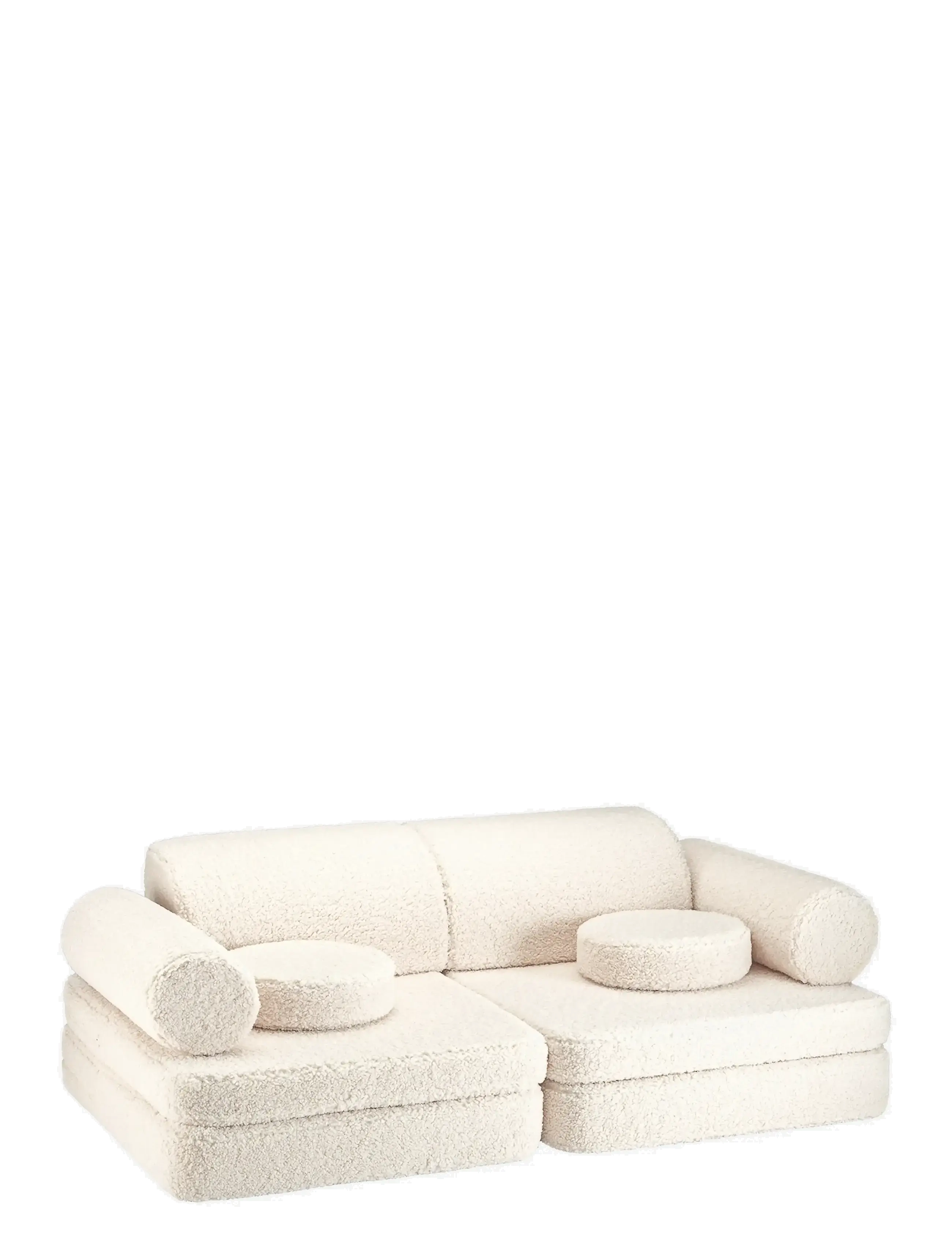 Wigiwama Settee Teddy, Sofas, Creme, Str: 136X 78X 46CM