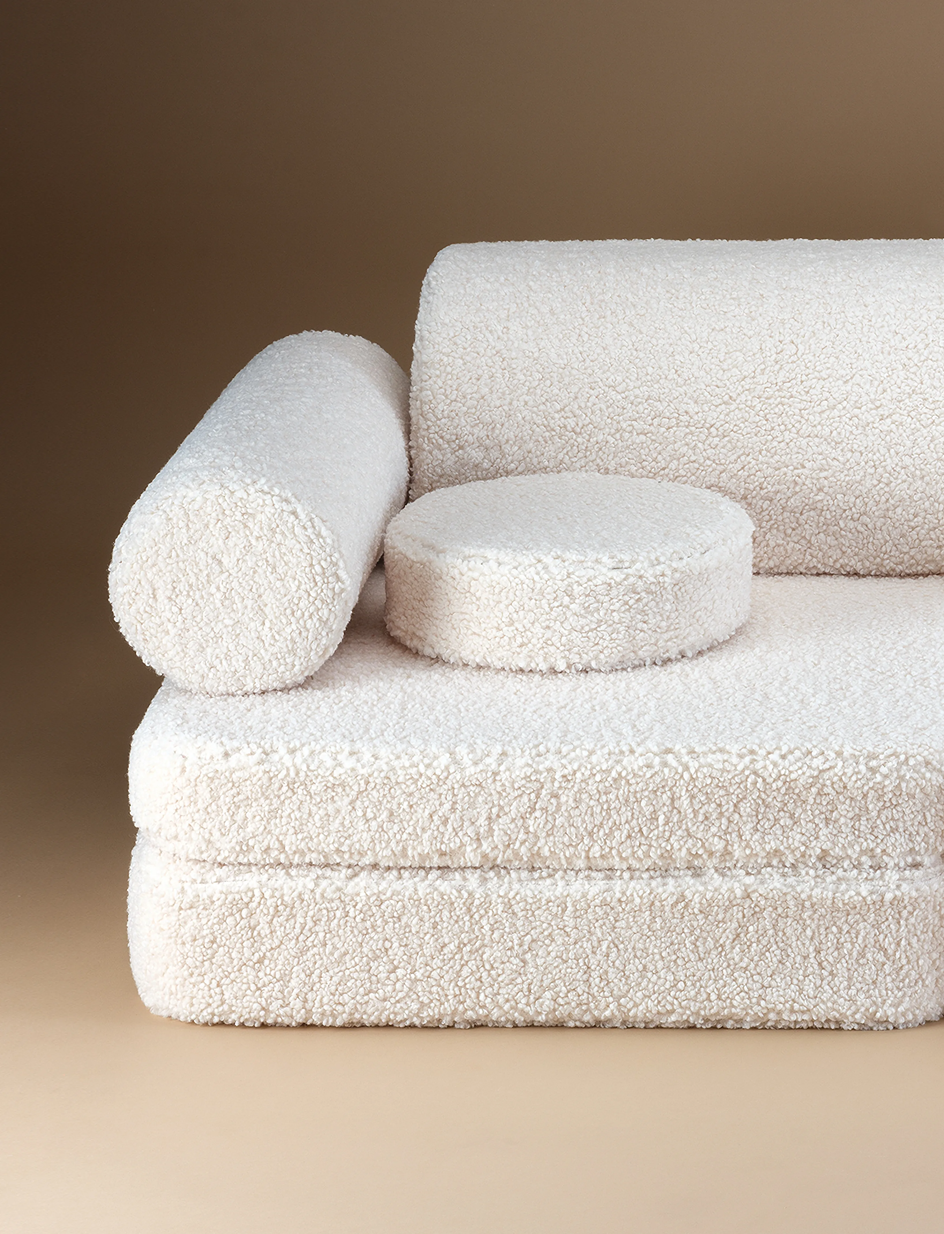 Wigiwama Settee Teddy, 136X 78X 46 cm, Furniture, Creme - Sofas, Kinder