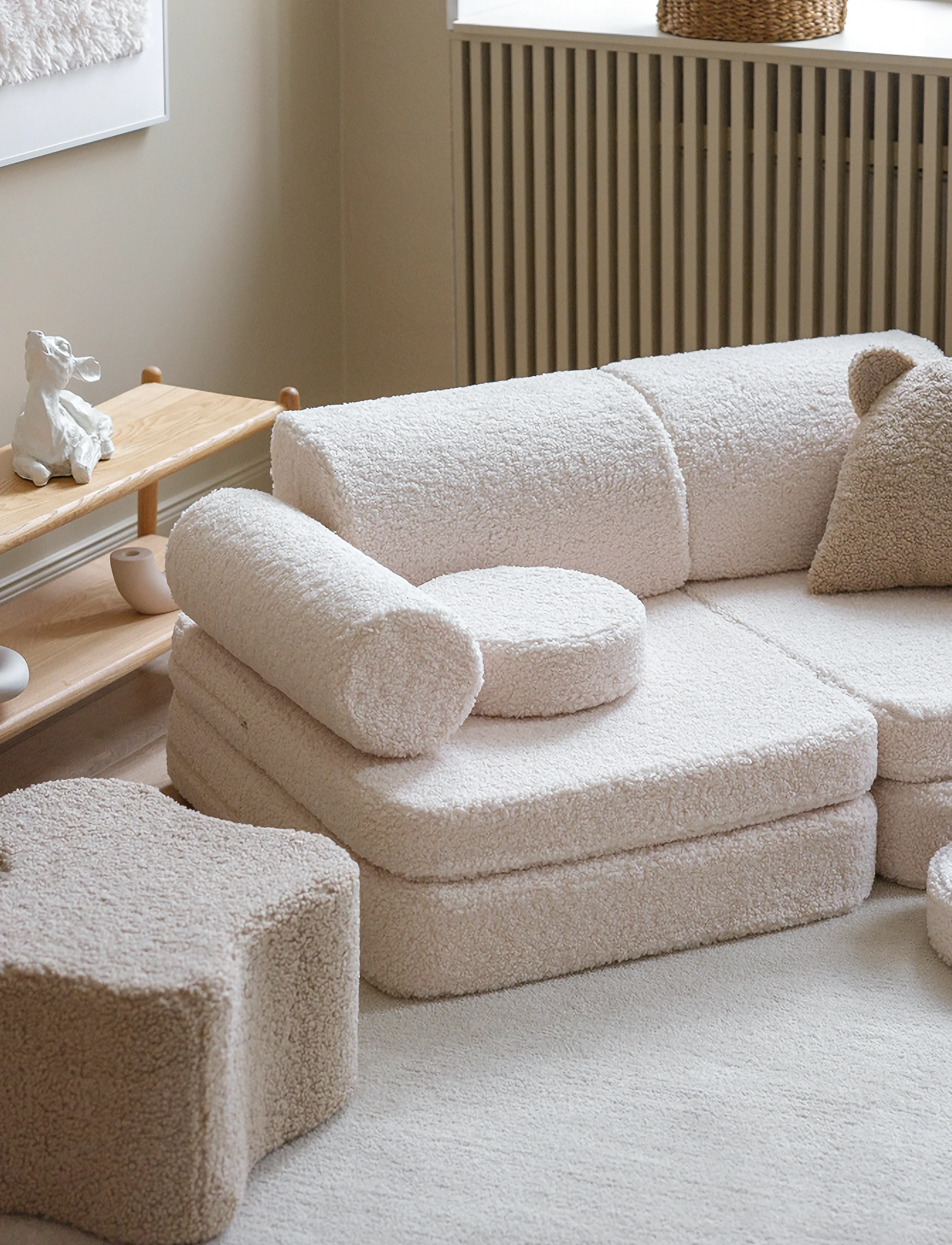 Wigiwama - Settee teddy - møbler - cream white - 3