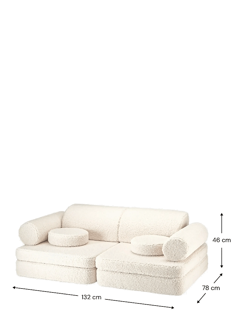 Wigiwama - Settee teddy - mööbel - cream white - 2