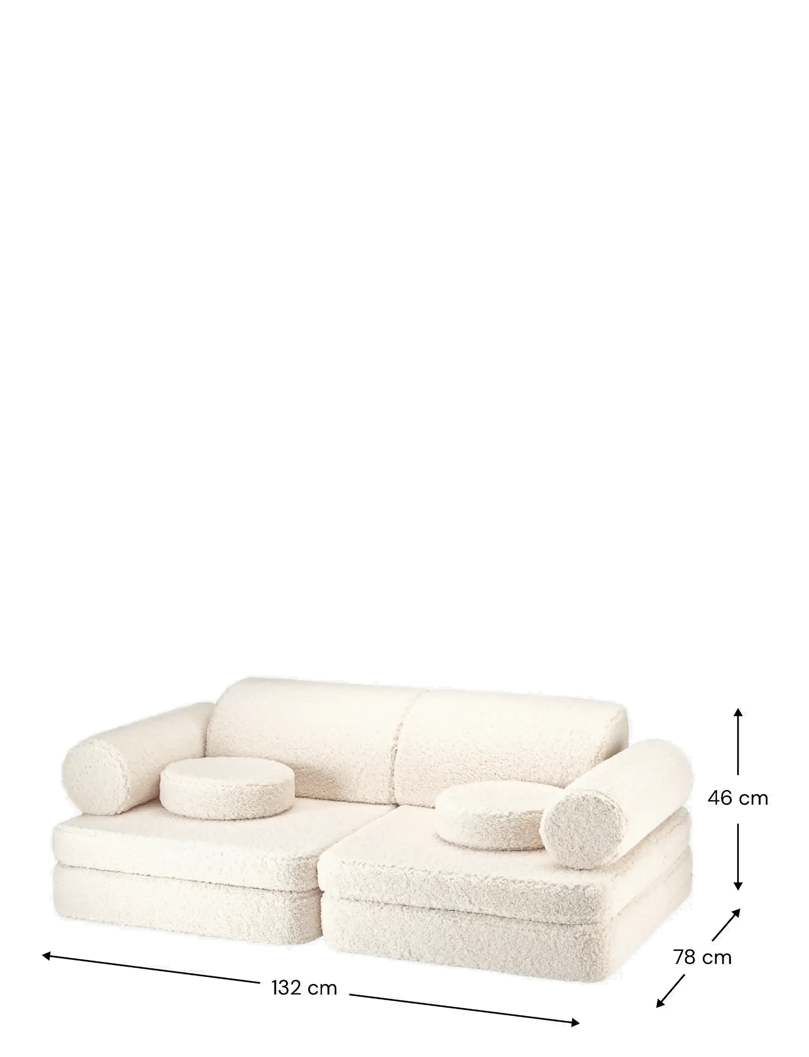Wigiwama - Settee teddy - møbler - cream white - 2