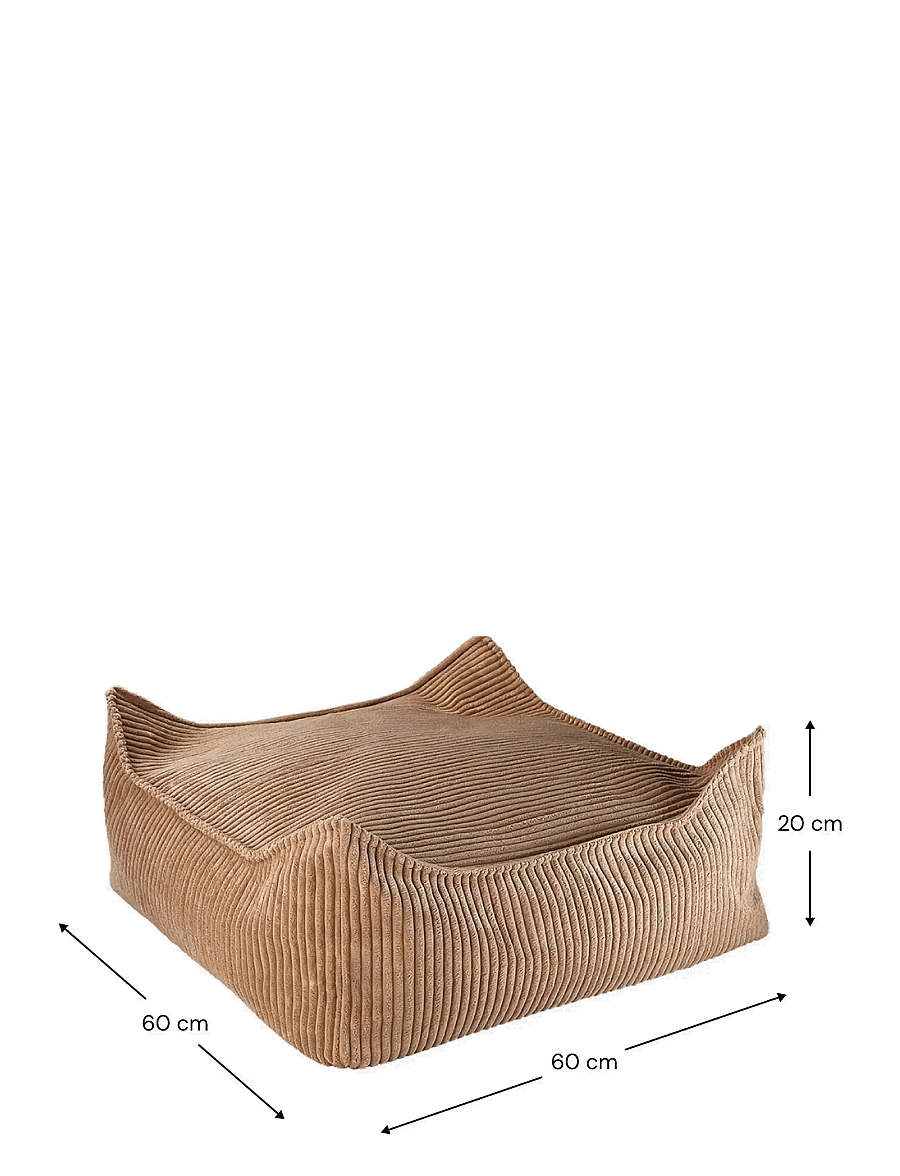 Wigiwama - Square Ottoman corduroy - poufs & lehnstühle - toffee - 2
