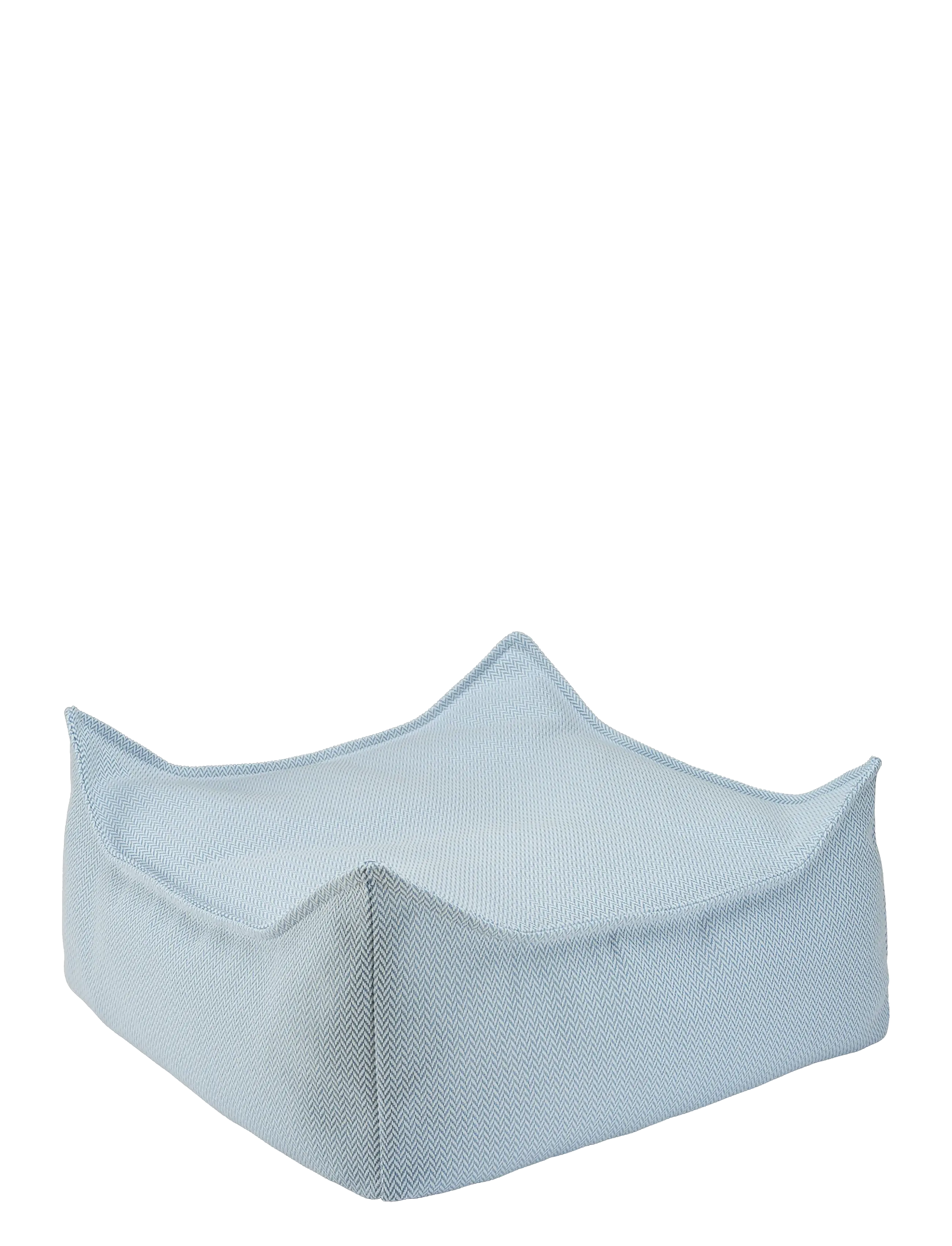 Wigiwama Terra Outdoor Square Ottoman, Stol & Stools, Blå, Str: 60X 60X 20CM