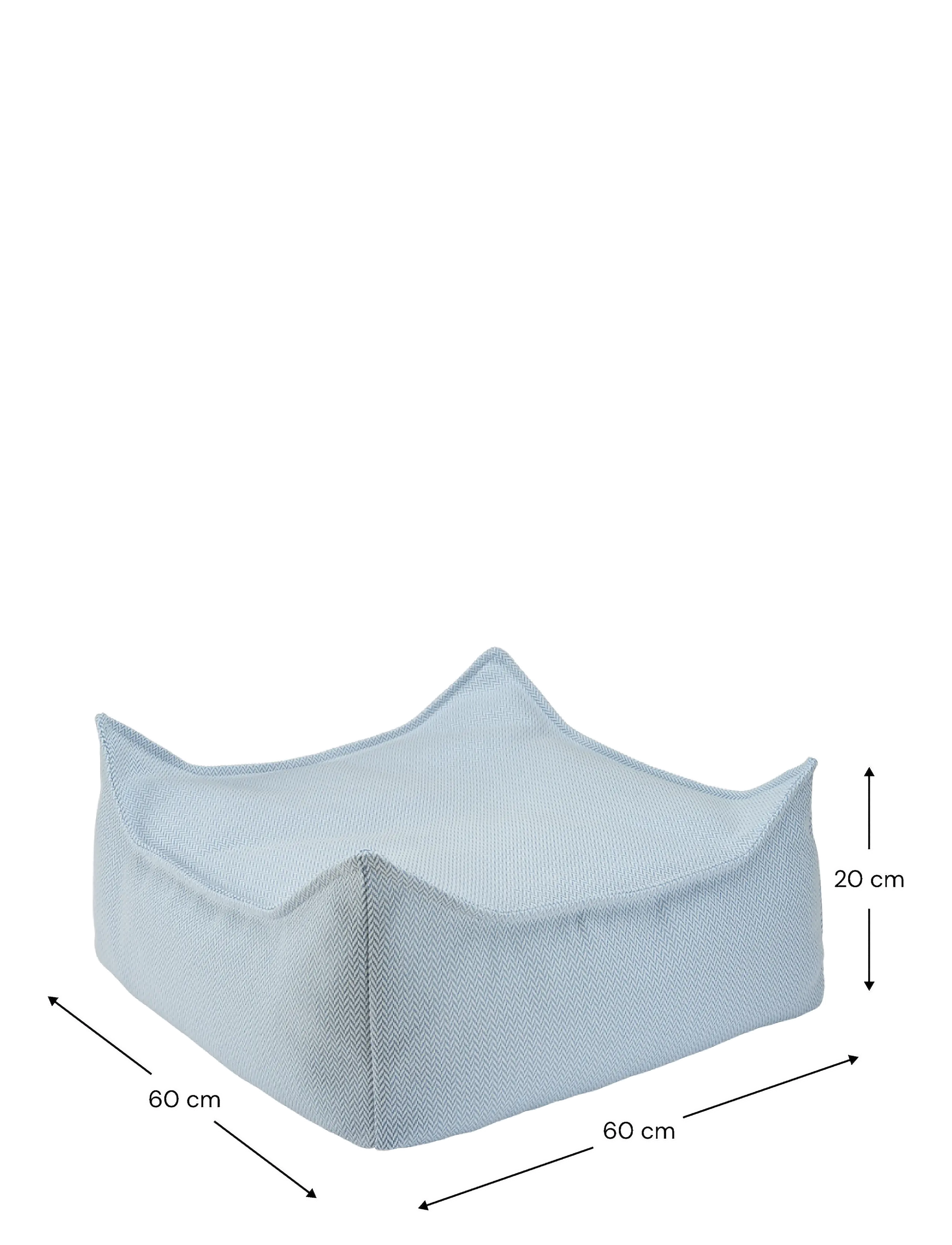 Wigiwama - Herba Outdoor Square Ottoman - välimööbel - azure - 2
