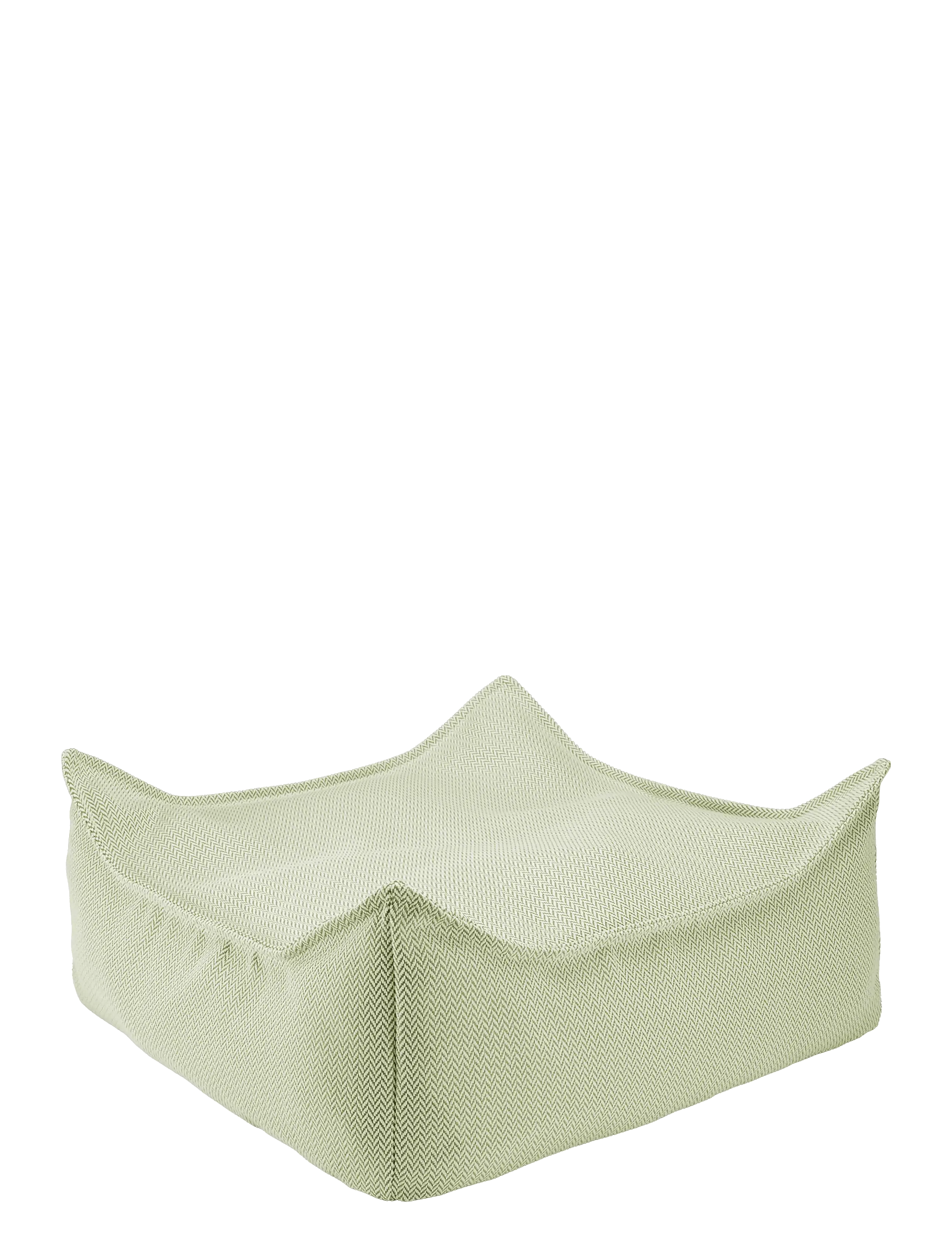 Wigiwama Terra Outdoor Square Ottoman, Stol & Stools, Grøn, Str: 60X 60X 20CM