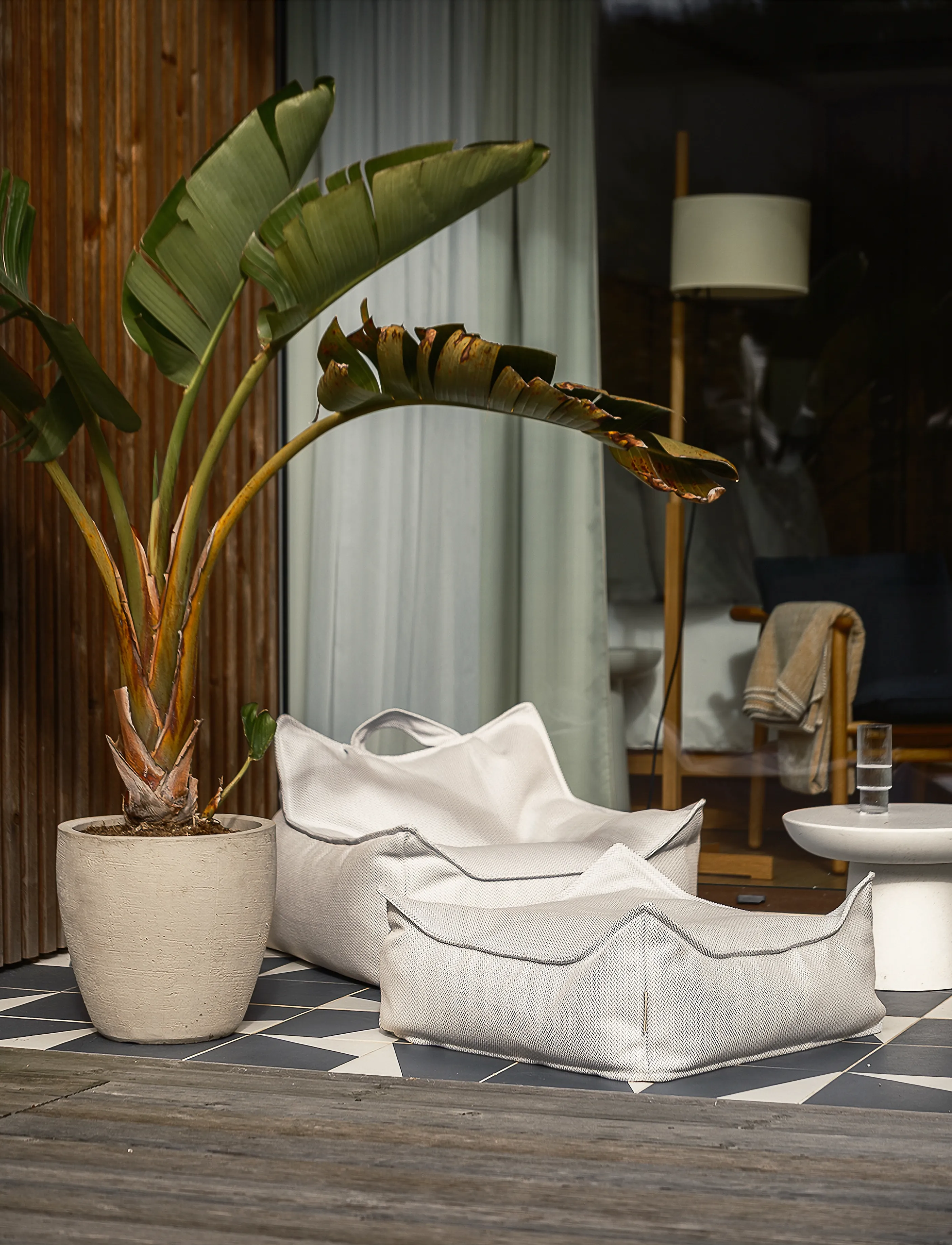 Wigiwama - Herba Outdoor Square Ottoman - utemöbler - terra - 4