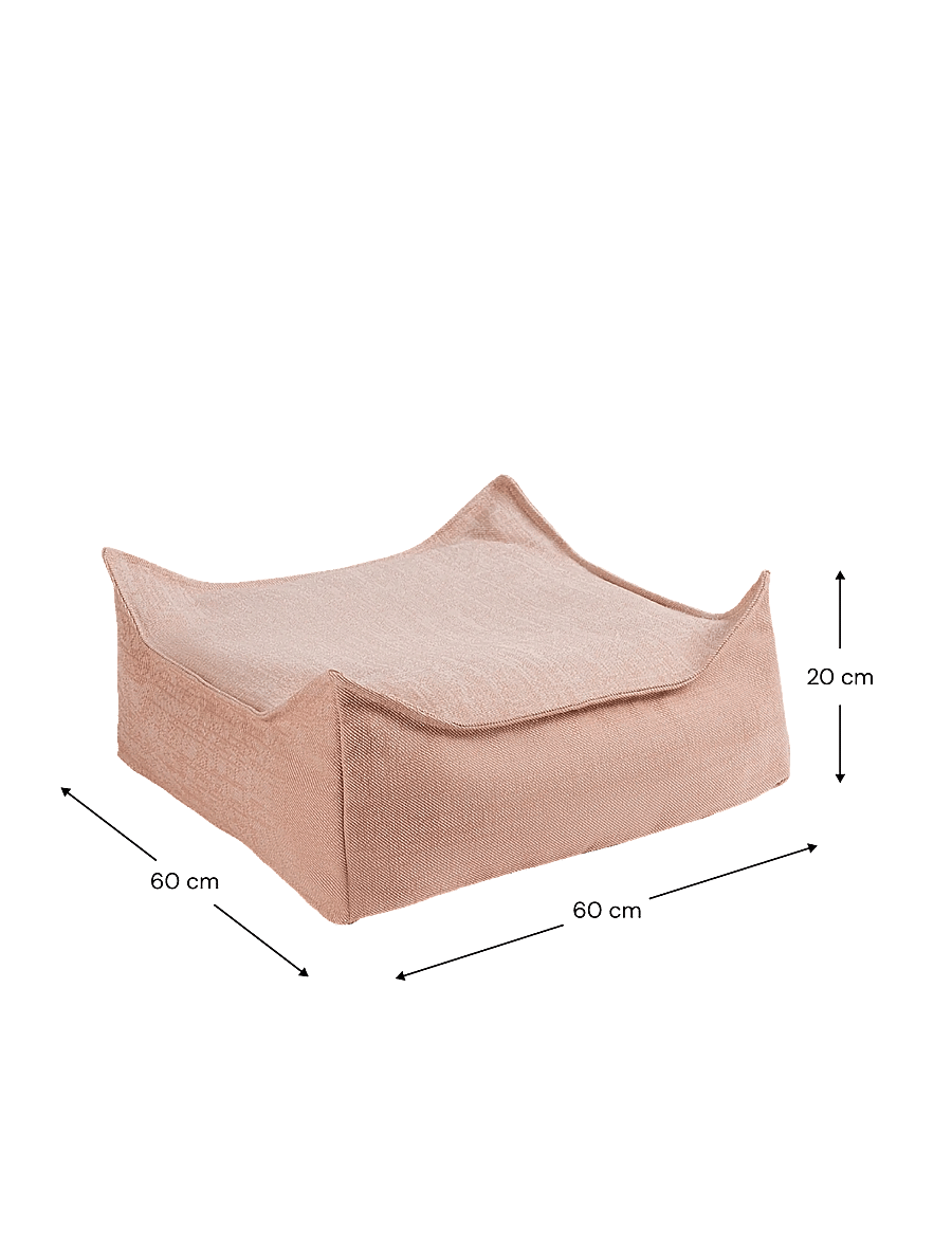 Wigiwama - Seashell Outdoor Square Ottoman - outdoor-möbel - seashell - 2