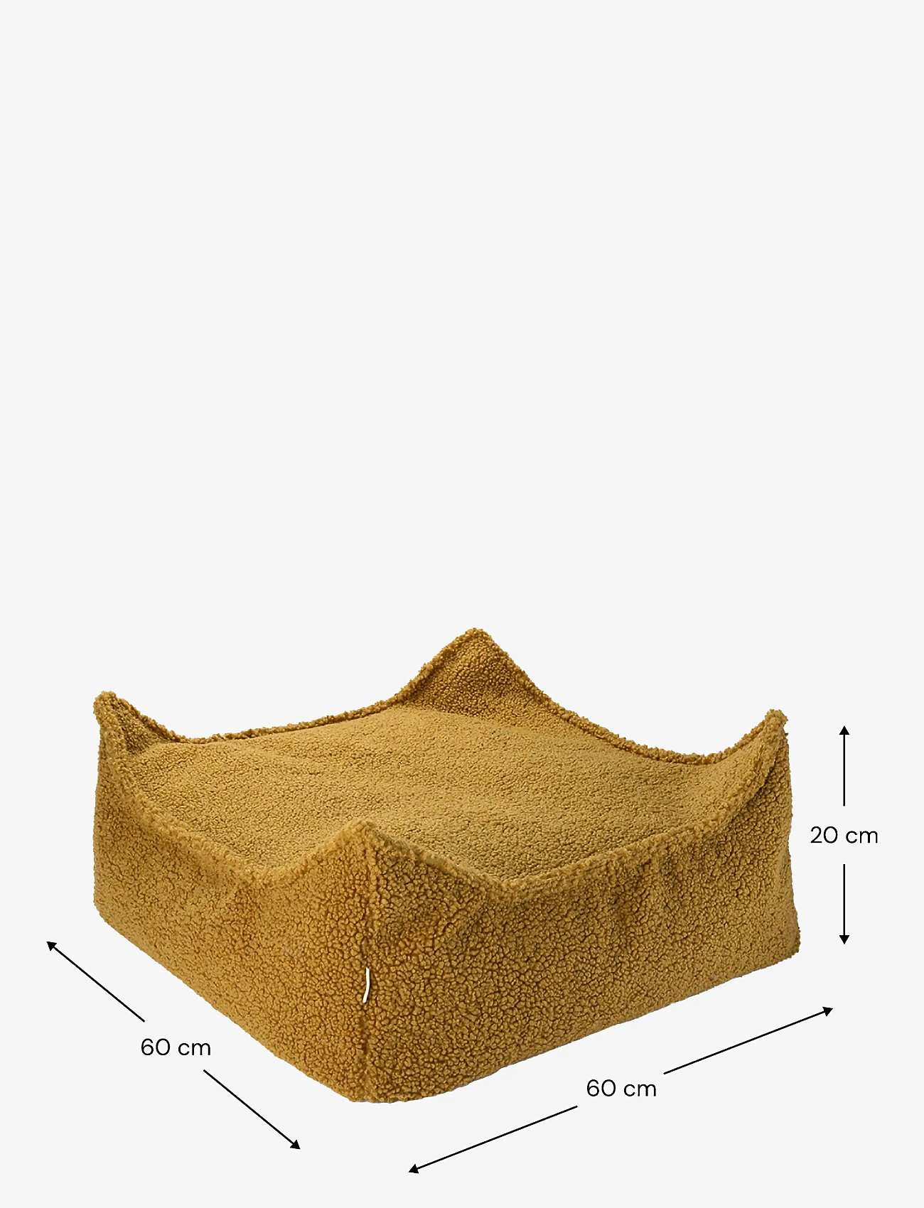Wigiwama - Square Ottoman teddy - puhvetid ja tugitoolid - maple - 2