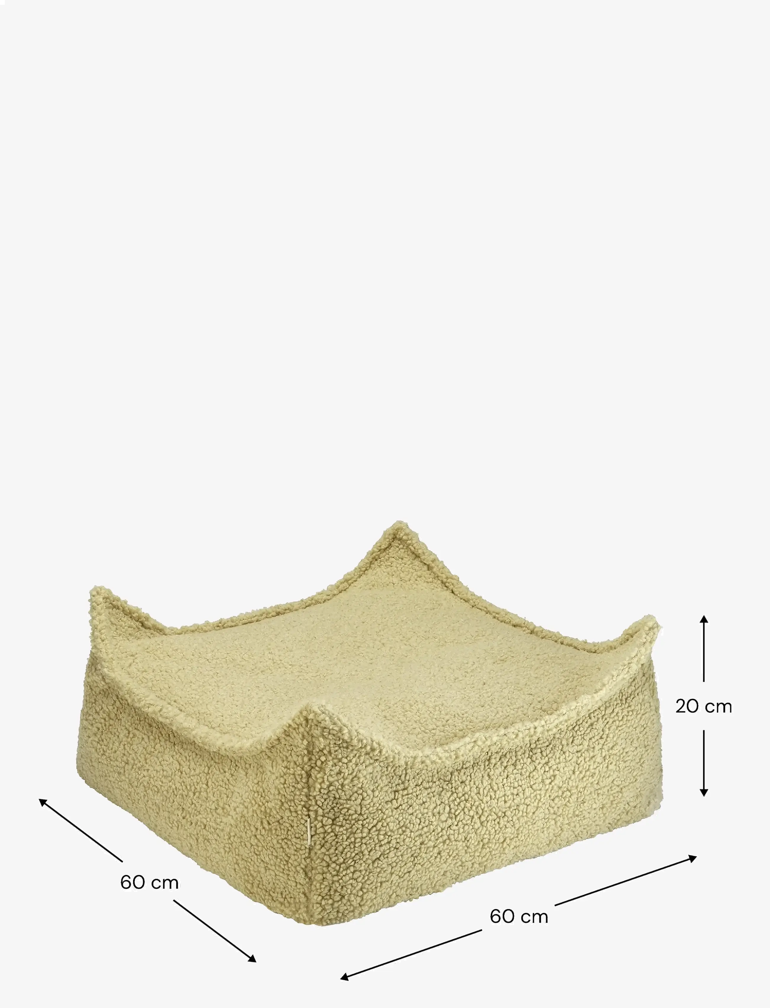 Wigiwama - Square Ottoman teddy - poufs & lehnstühle - matcha - 2
