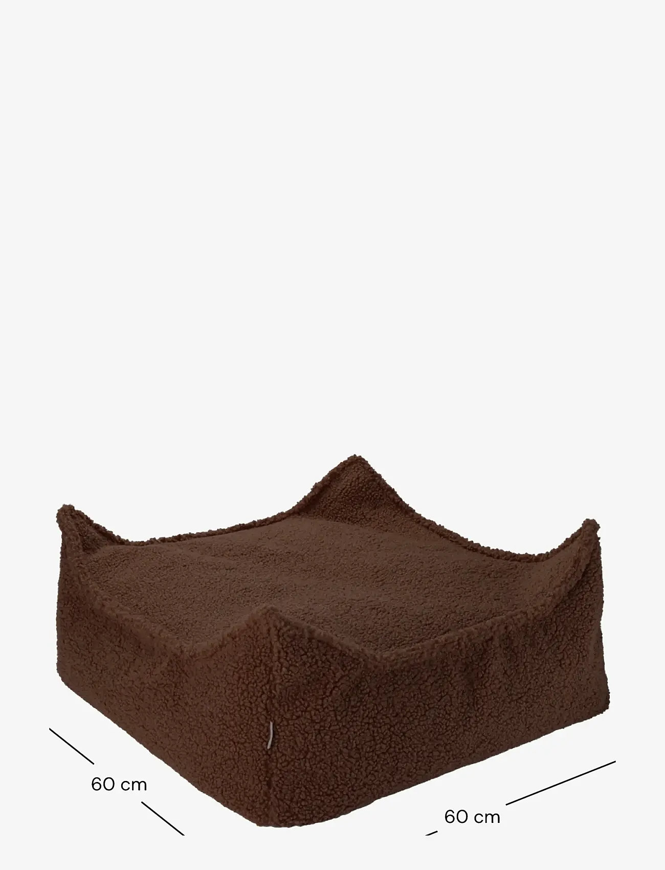 Wigiwama - Square Ottoman teddy - puhvetid ja tugitoolid - warm hazel - 2