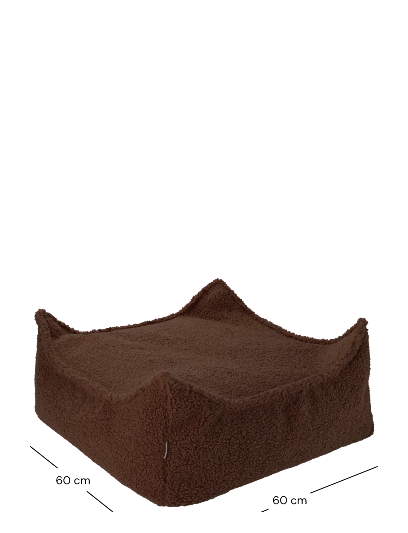 Wigiwama - Square Ottoman teddy - pufai ir foteliai - warm hazel - 2