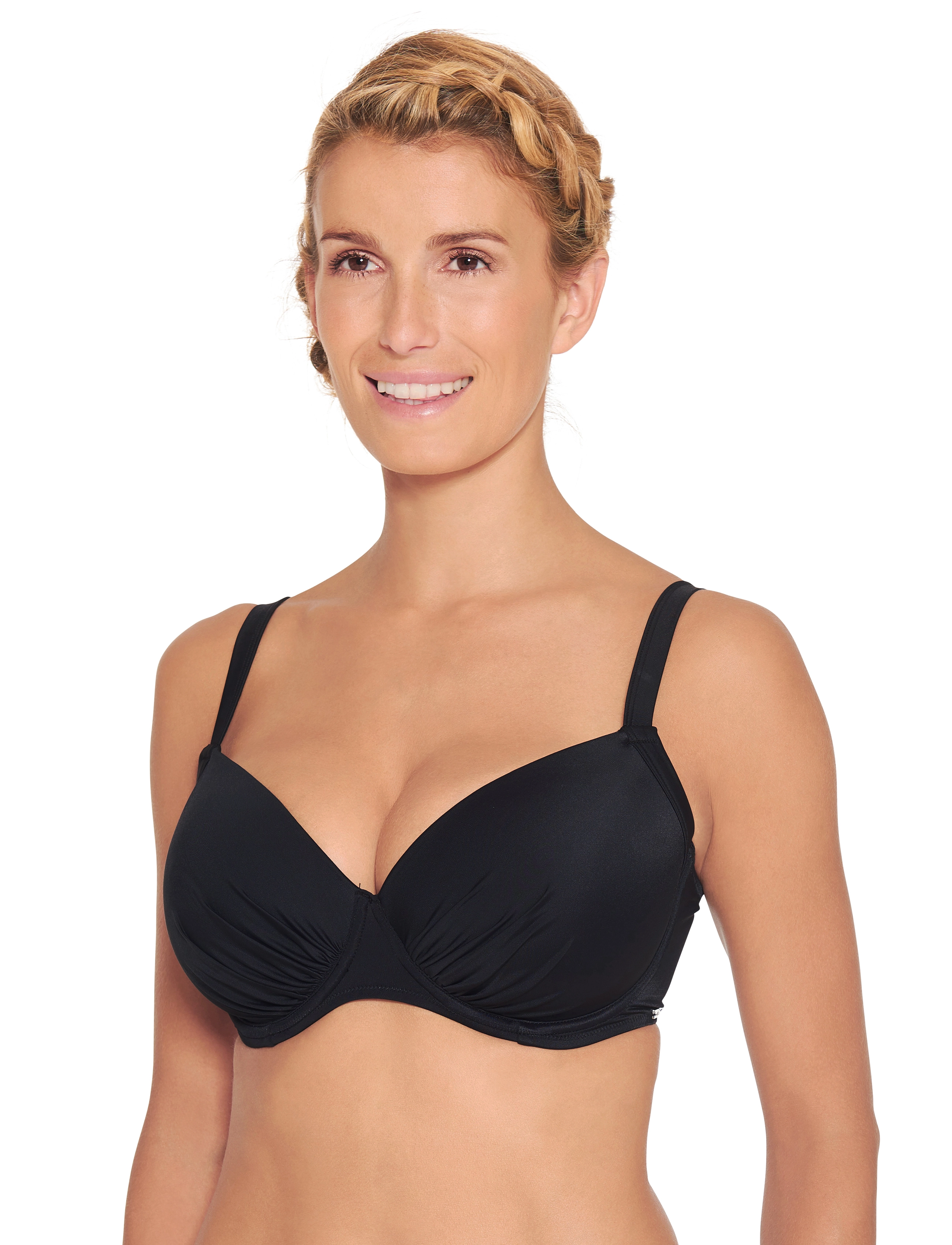 Wiki Balconette Bikini Top, F x 85, Oberteile, Schwarz - Wired Bikinitops, Frauen