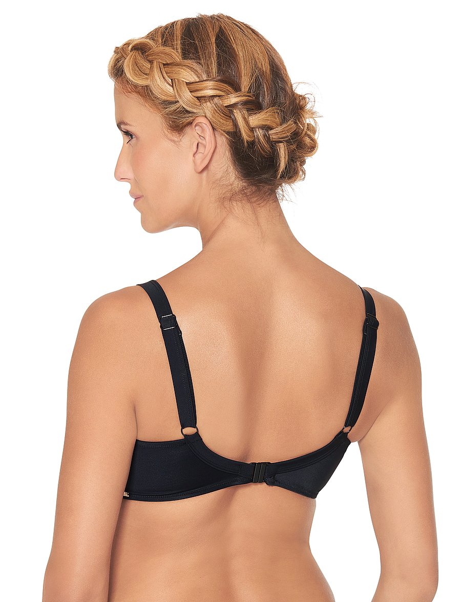 Wiki - Balconette bikini top - tugikaartega bikiinirinnahoidjad - black - 4