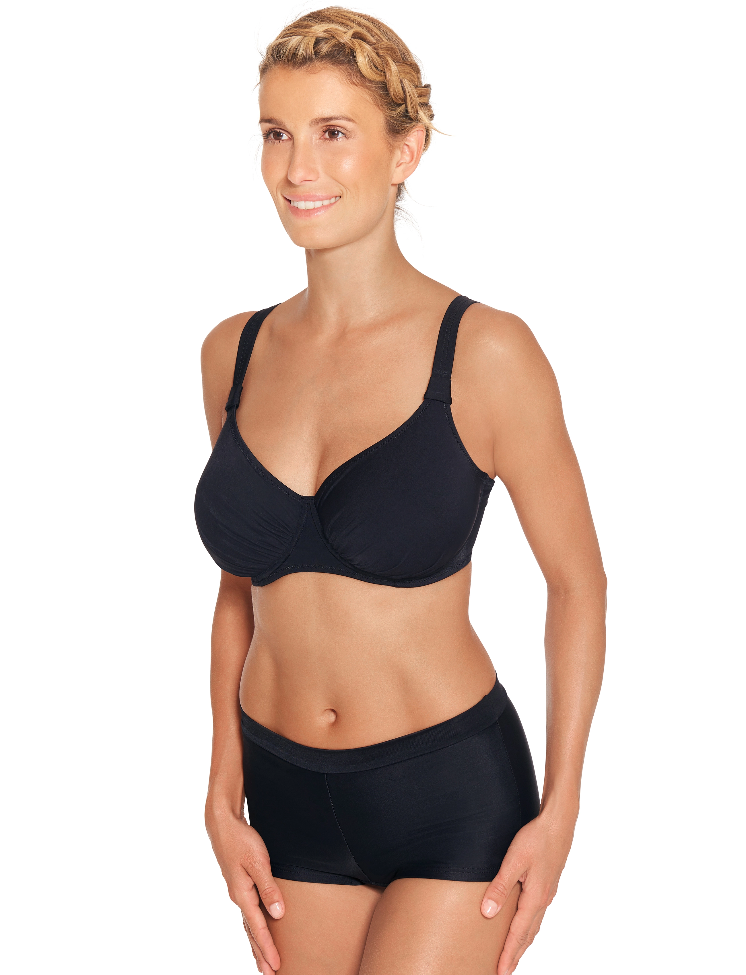 Wiki - Full Cup bikini top - bikini augšiņa ar lencēm - black - 5