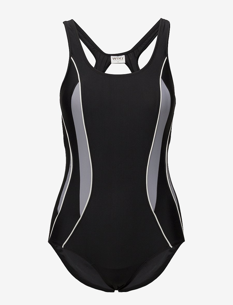 Wiki - Swimsuit Alba Sport - baddräkter - black/white - 1