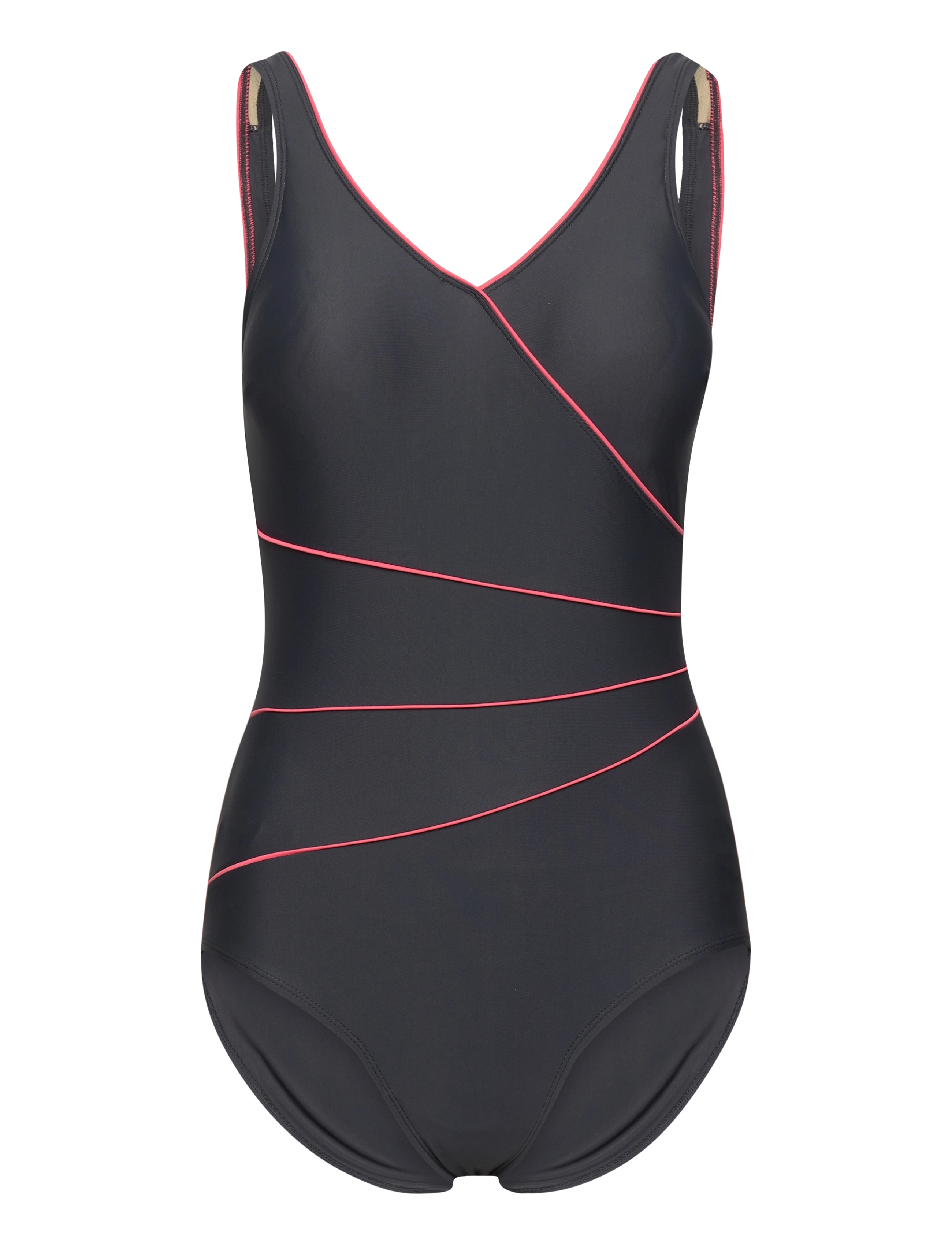 Wiki Swimsuit Daniella Classic - Bademode - GRAPHITE/CORAL / blue