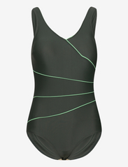 Swimsuit Daniella Classic - OLIVE/LIME