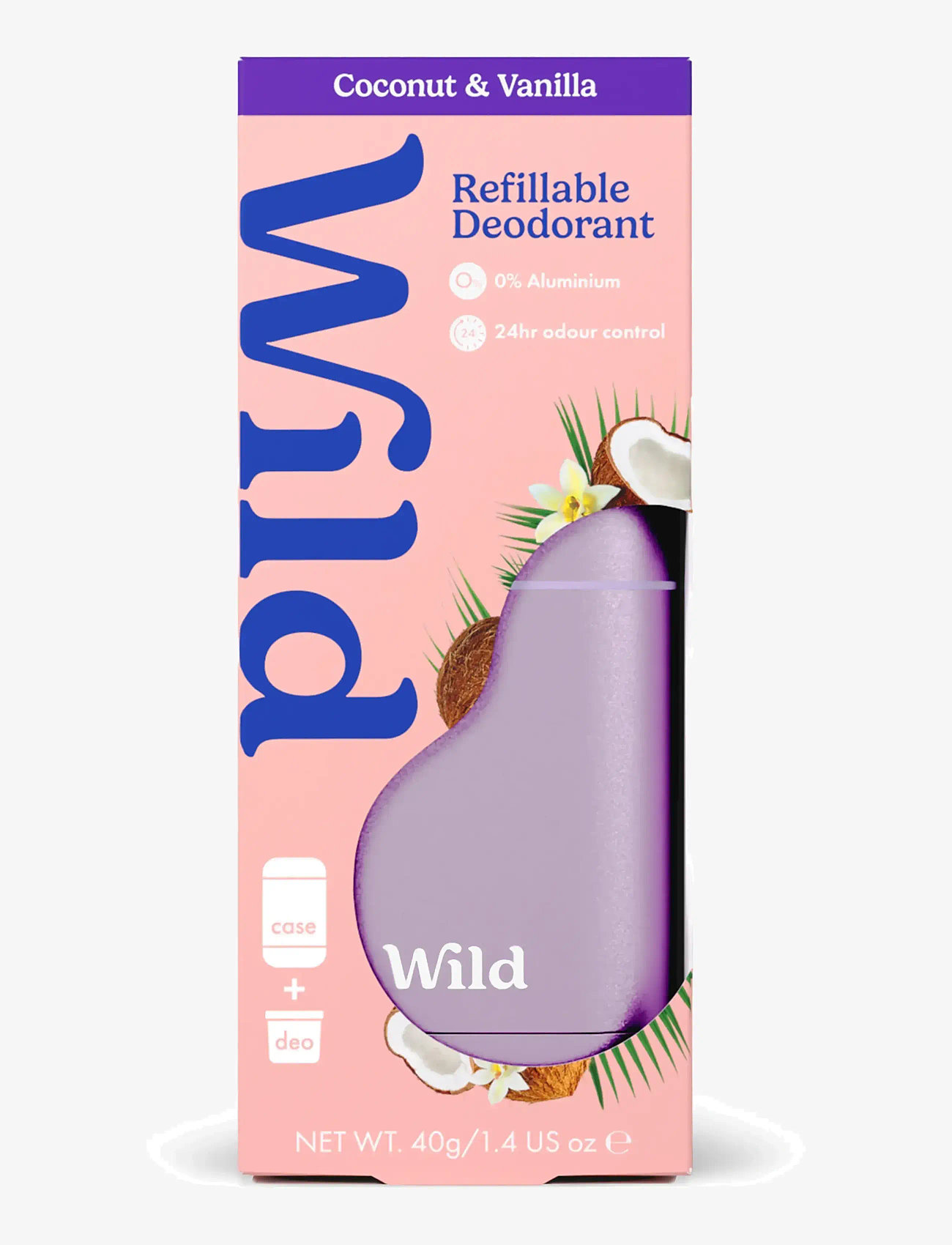 Wild - Wild deo stick purple case coconut  vanilla - deostifter & cremer - clear - 1