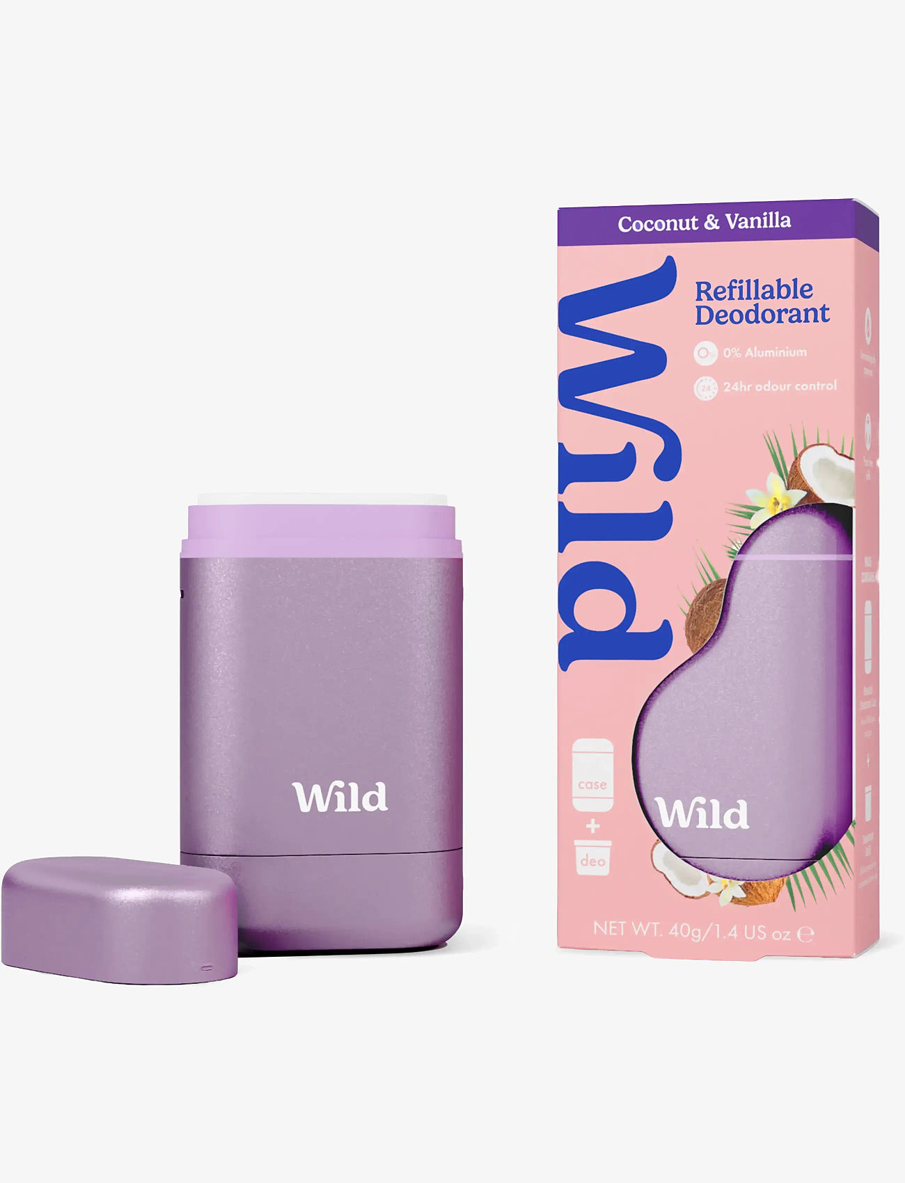 Wild - Wild deo stick purple case coconut  vanilla - deostifter & cremer - clear - 2