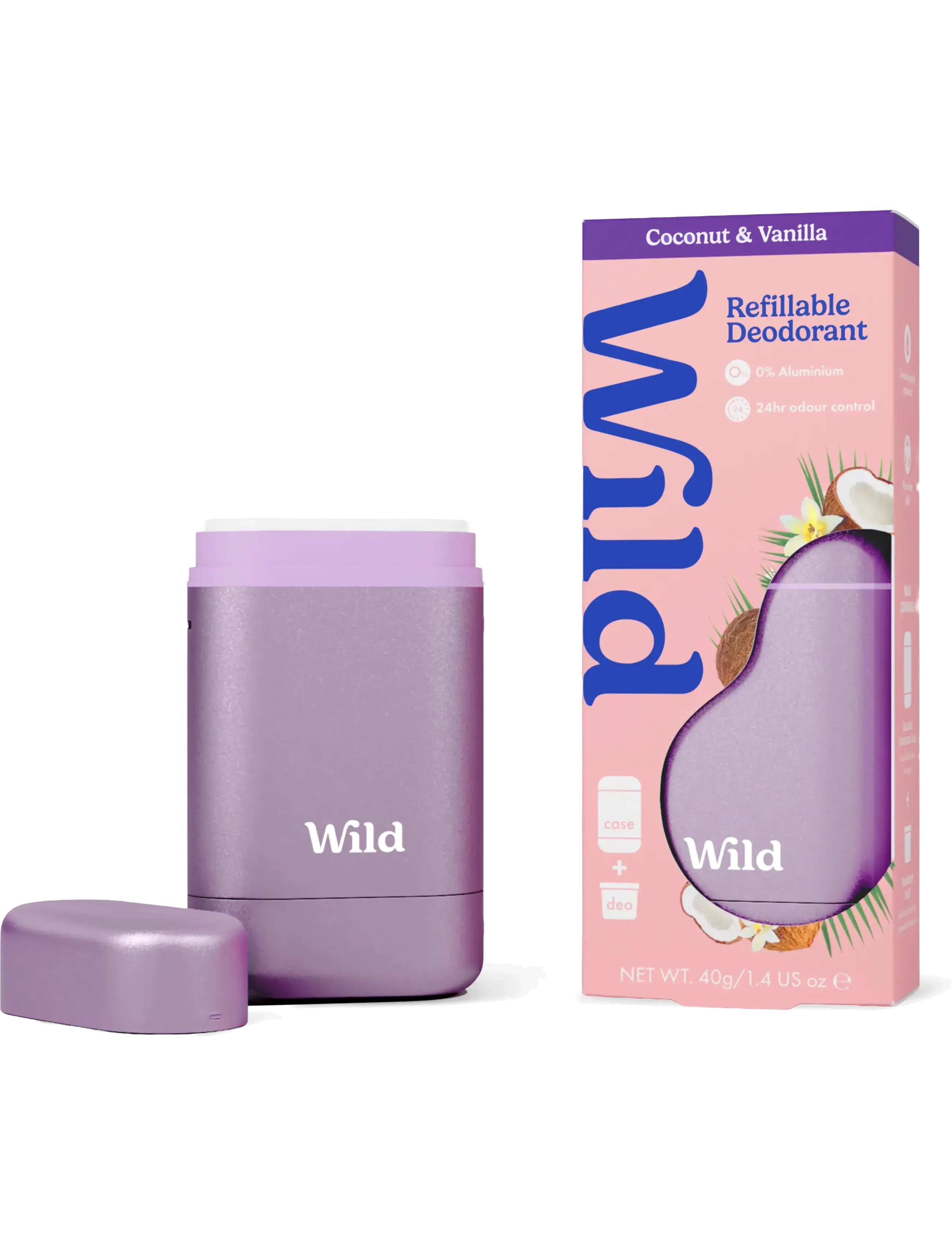 Wild - Wild deo stick purple case coconut  vanilla - deostift & krämer - clear - 2