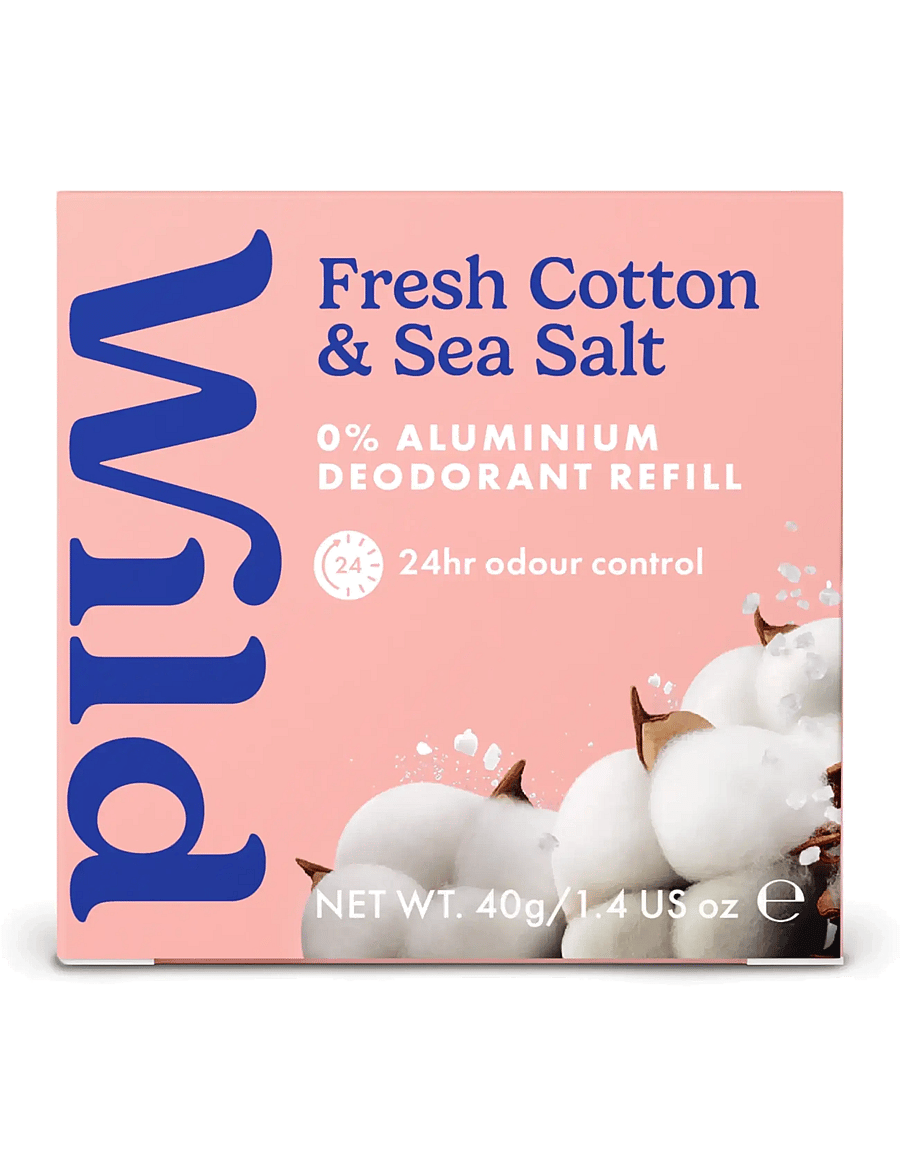 Wild - Wild deo stick refill fresh cotton sea salt - hudpleje - clear - 1